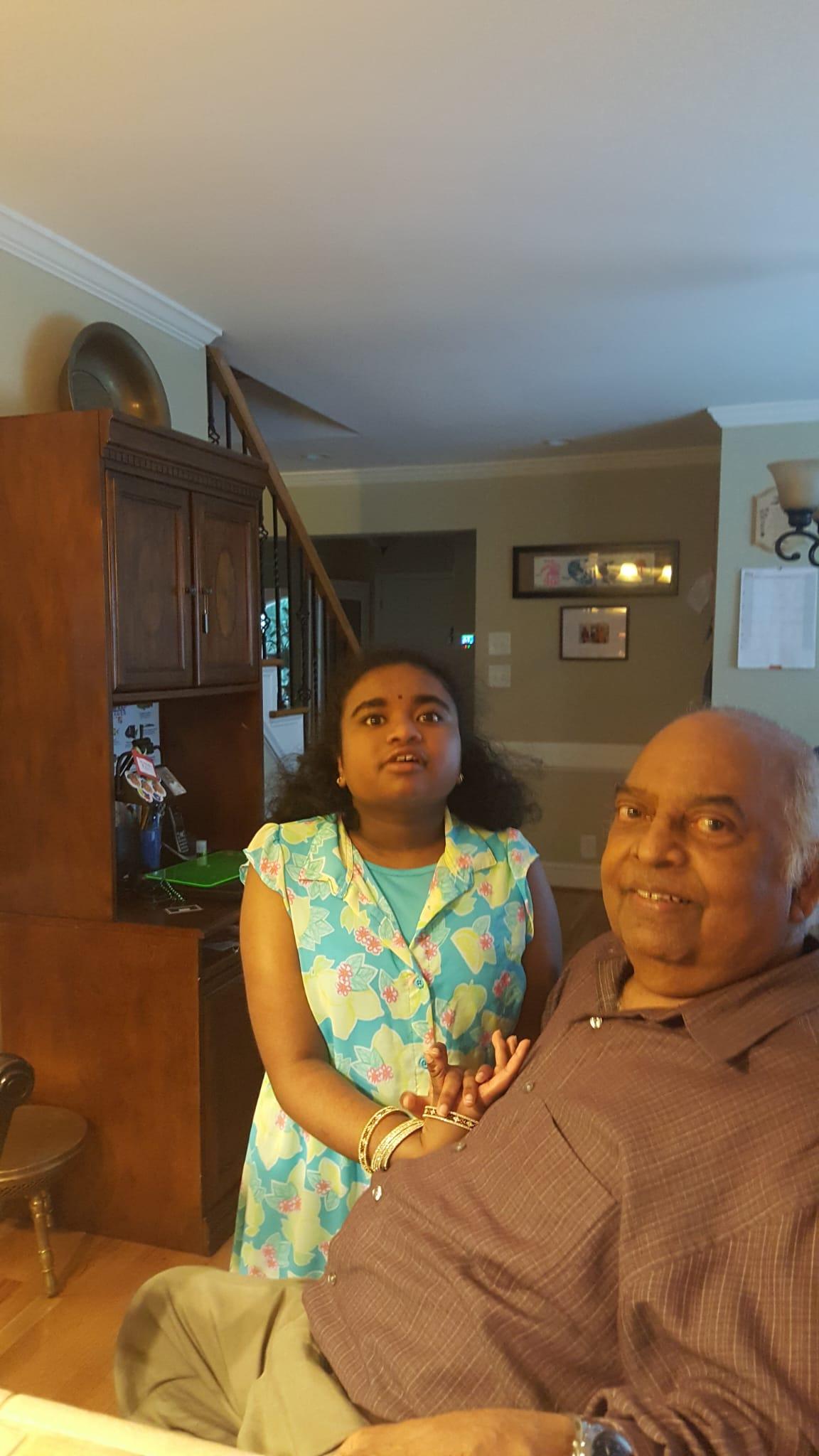 Uncle Christy with Thivya, hi…