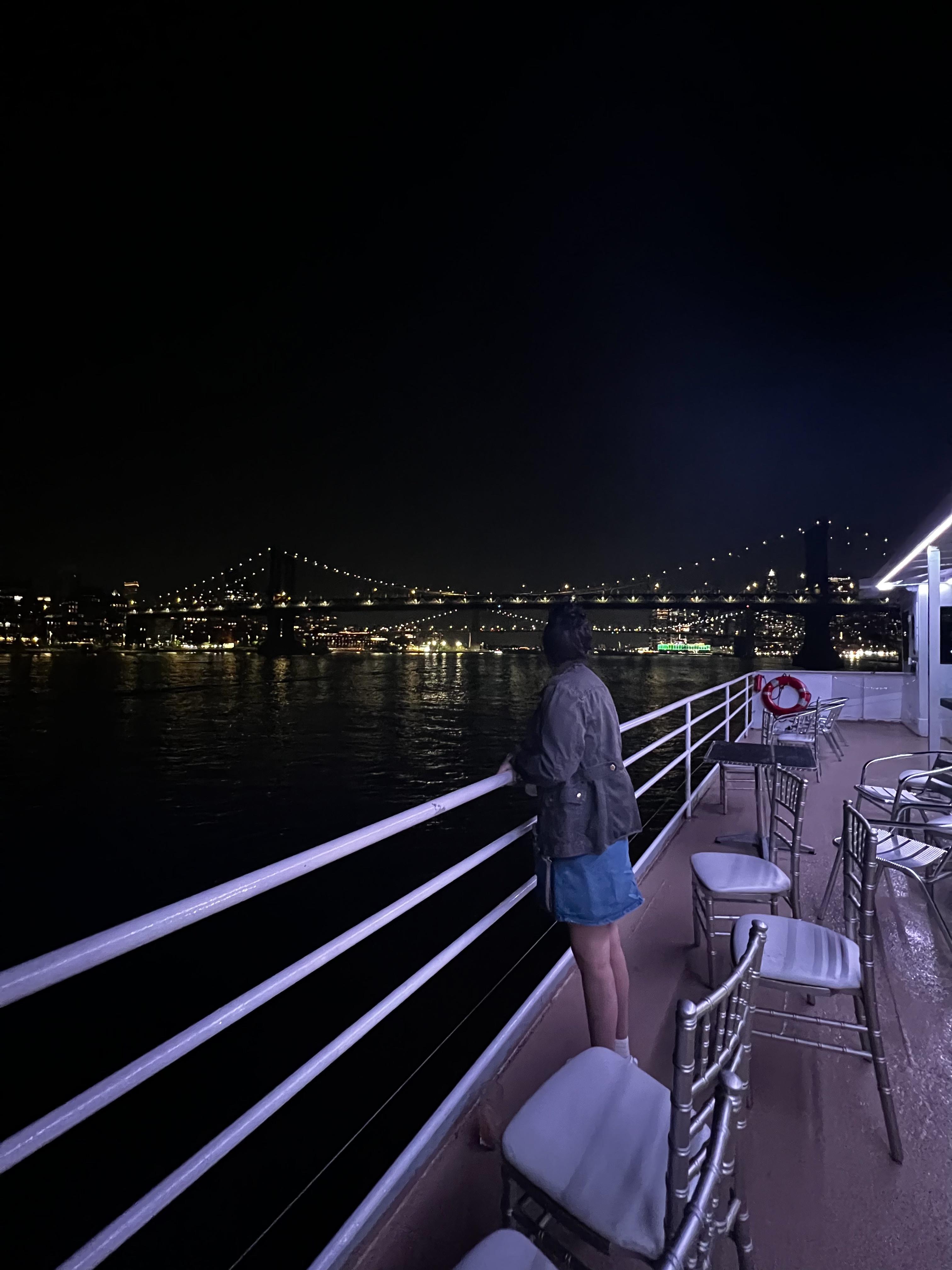 Em in May on a boat cruise ar…