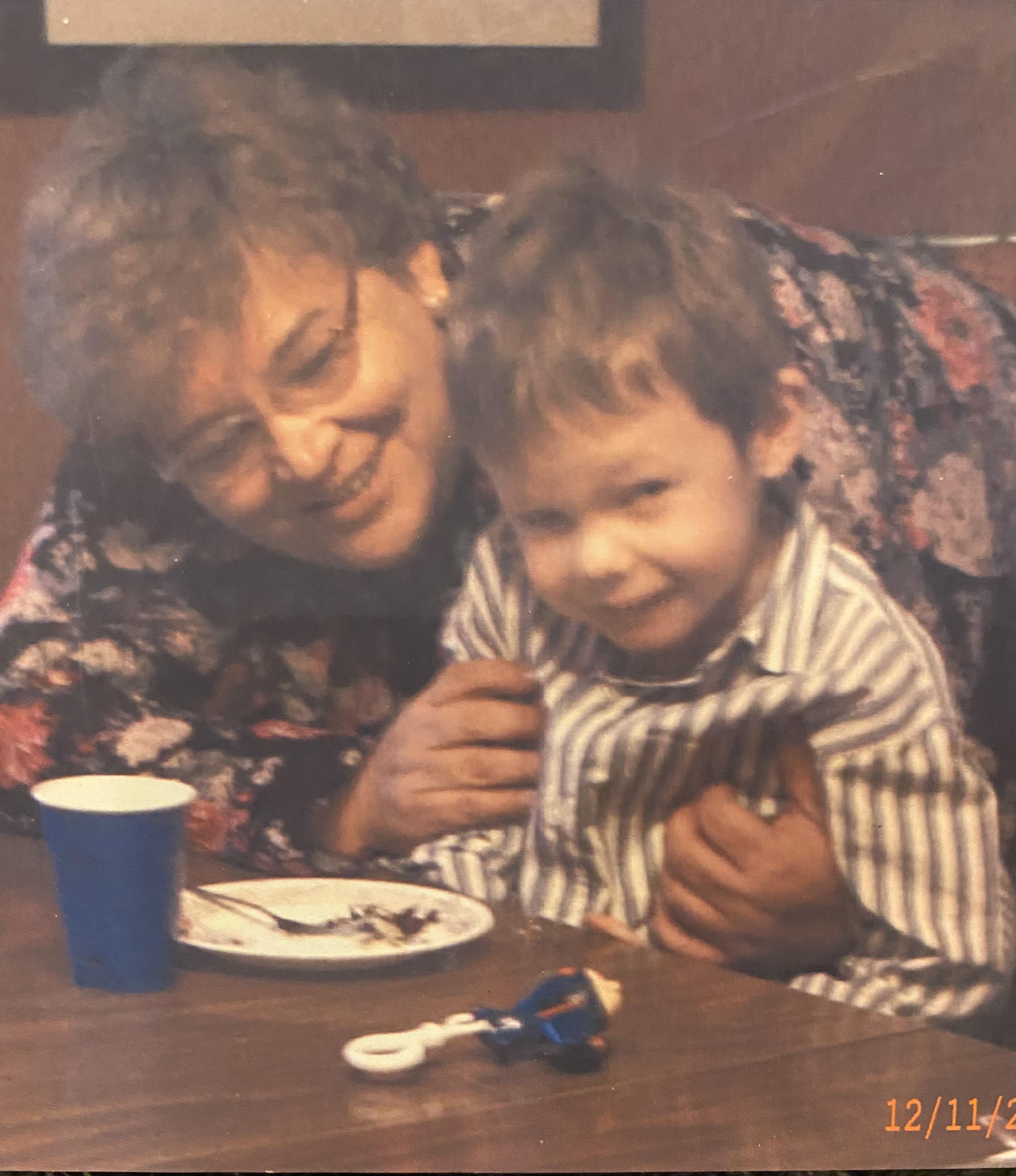 Linda with grandson Eric at h…