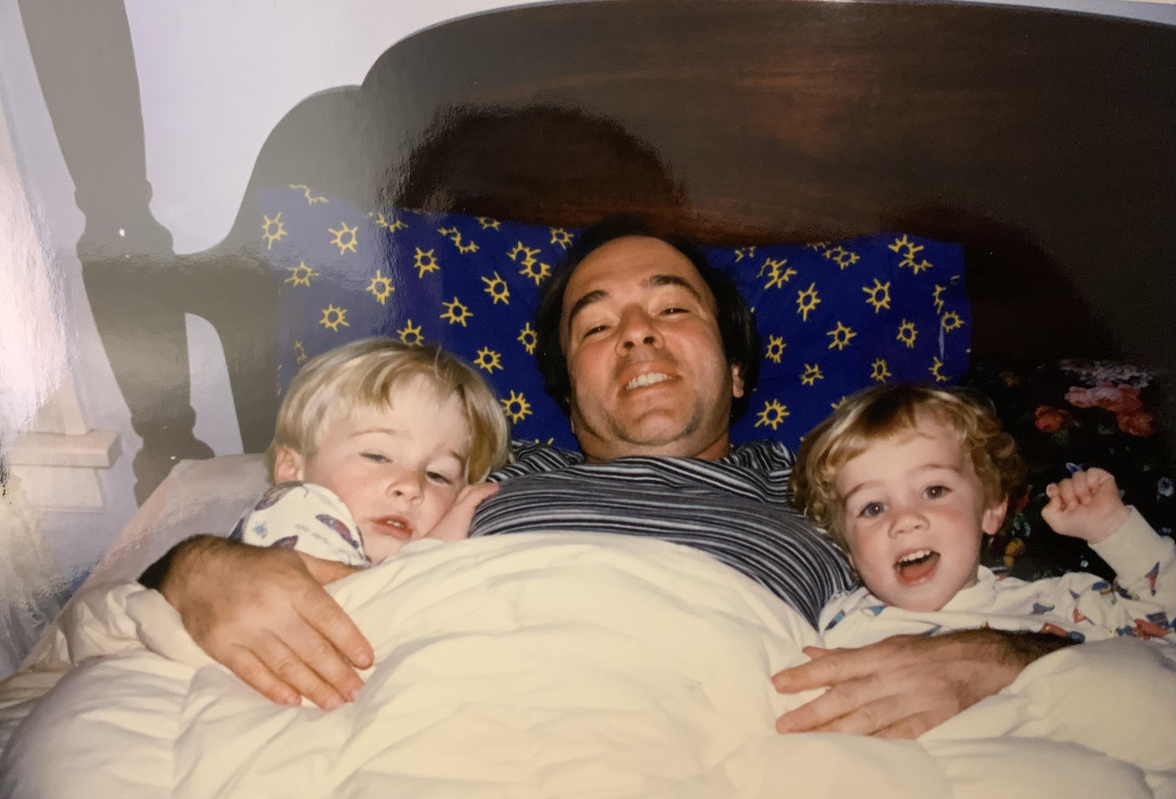 Zach, Josh and Jory at bedtime