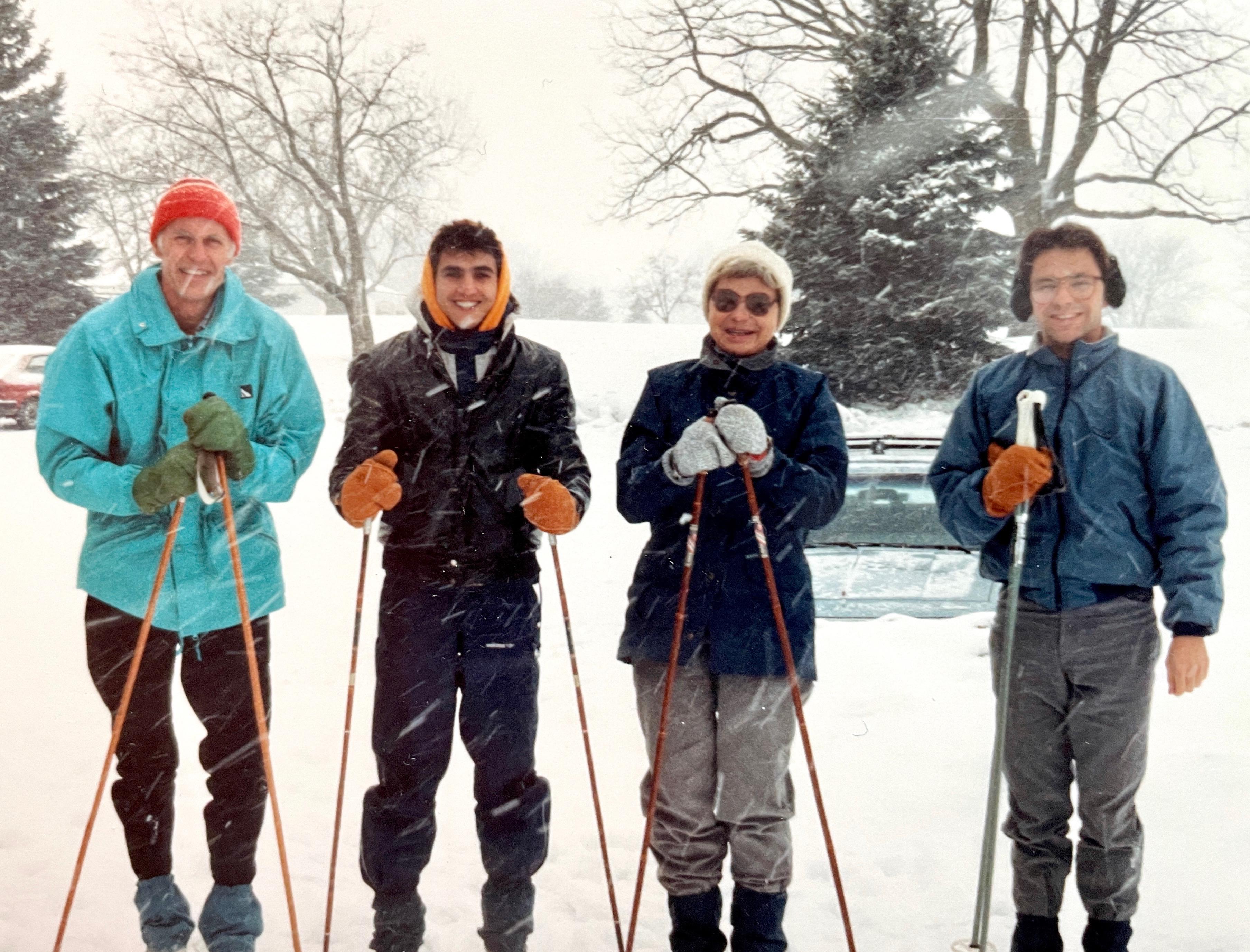 Adnan cross-country skiing wi…