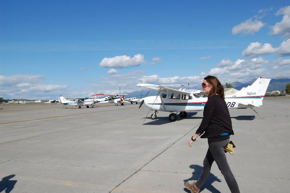 Emma headed to our tiny priva…