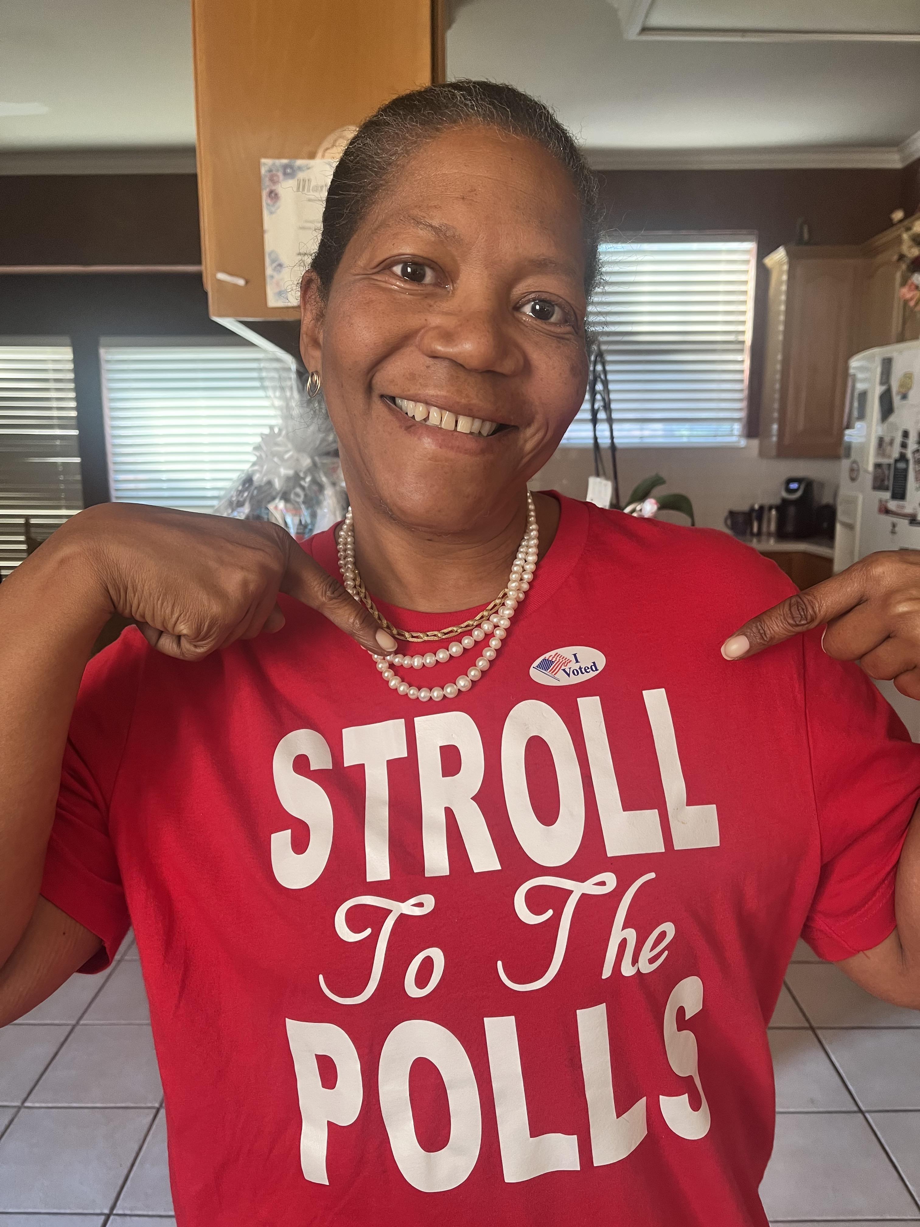 She didn’t play about her vot…