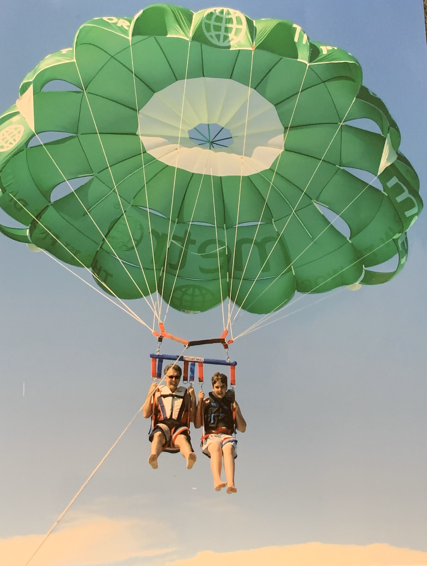 Our first time parasailing