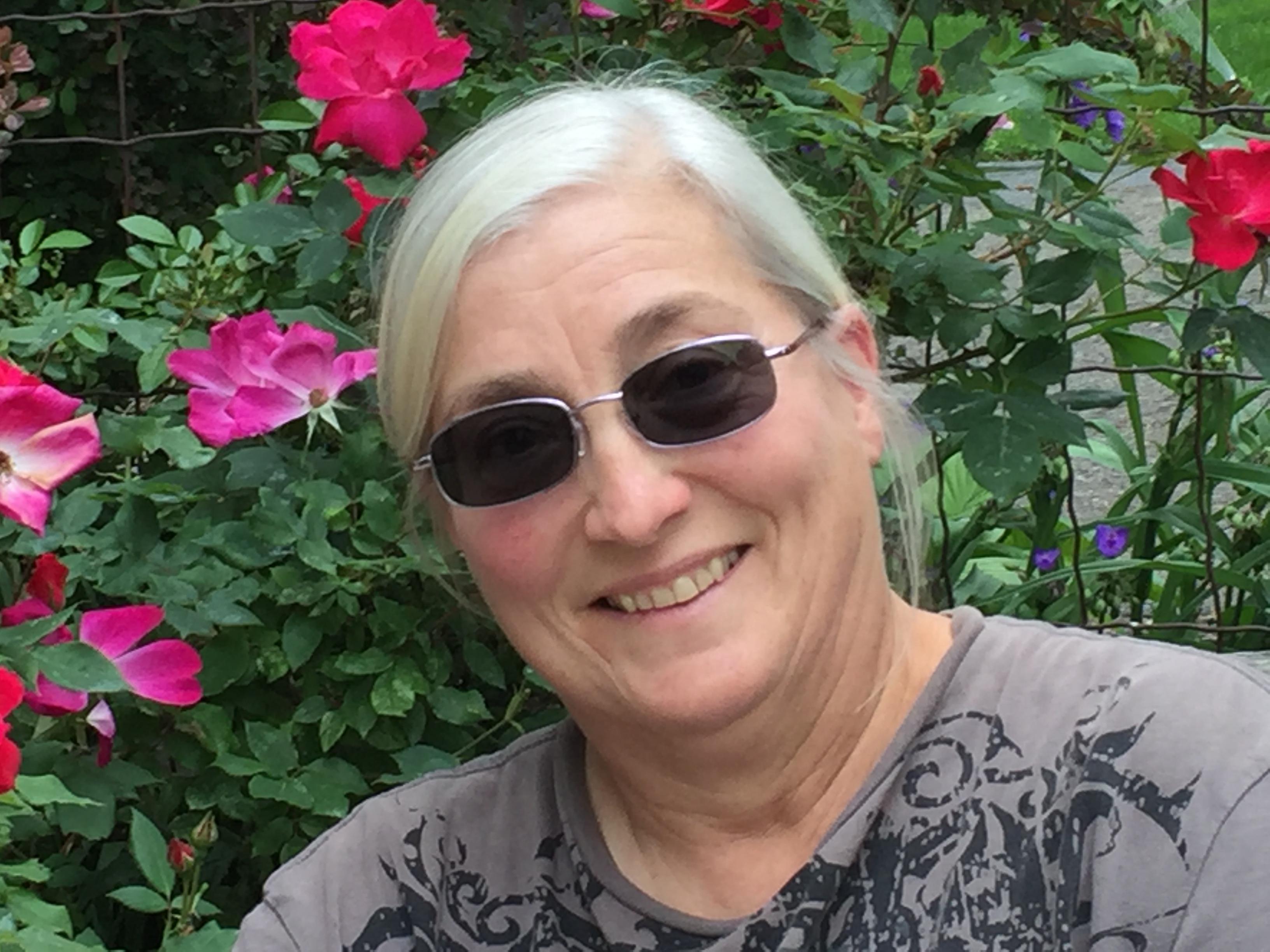 Brenda in the Rose garden