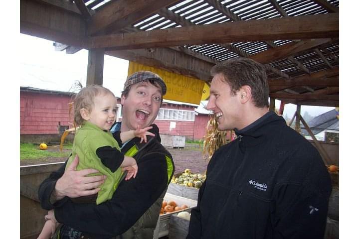 Geoff, baby Gio and Brad on a…