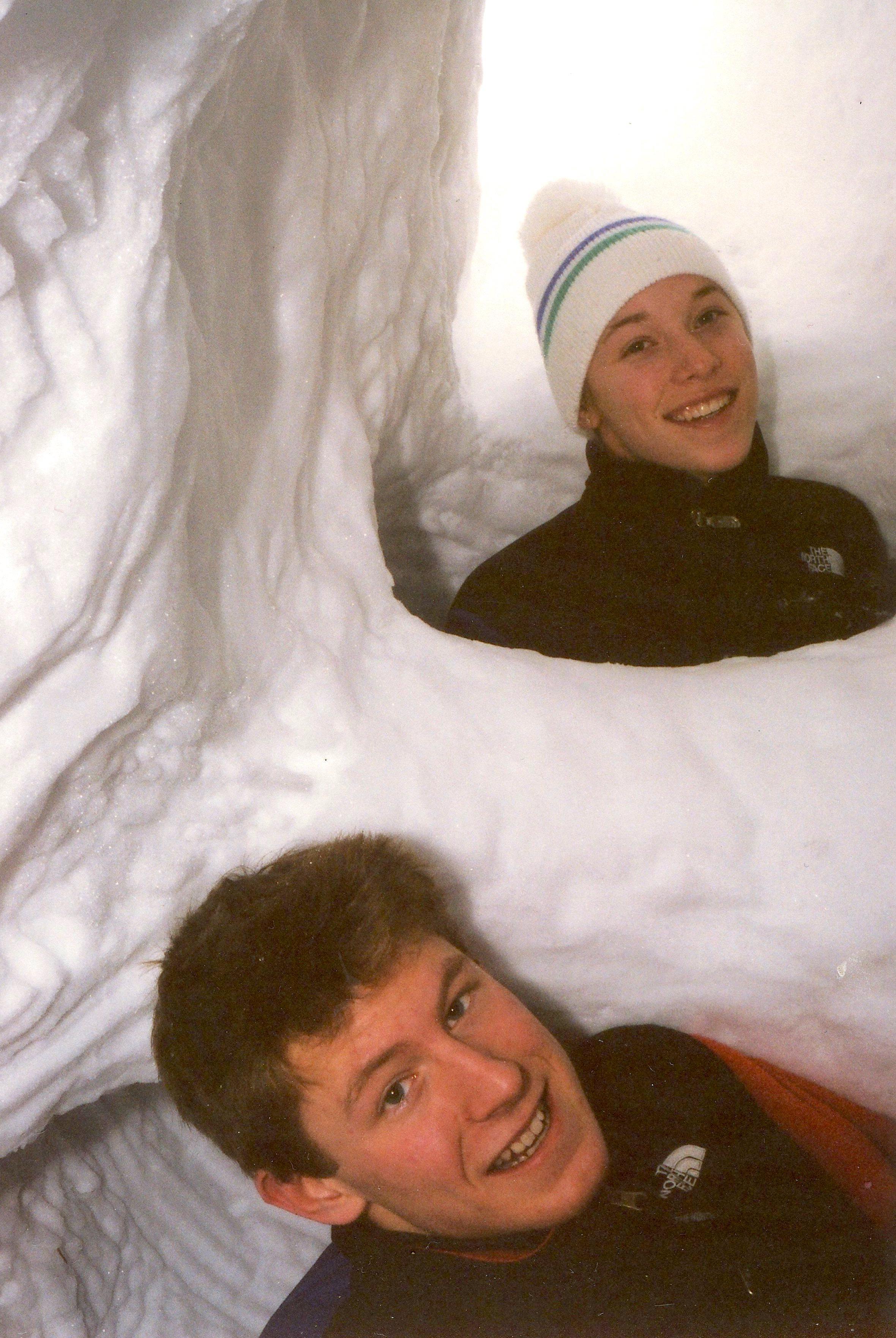 Building a snow cave