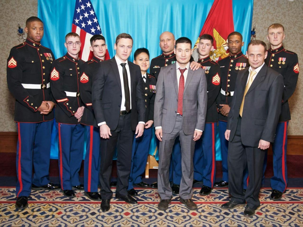 Kevin with colleagues at Mari…
