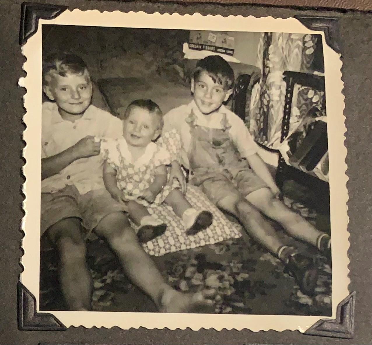 Carol with her brothers 1