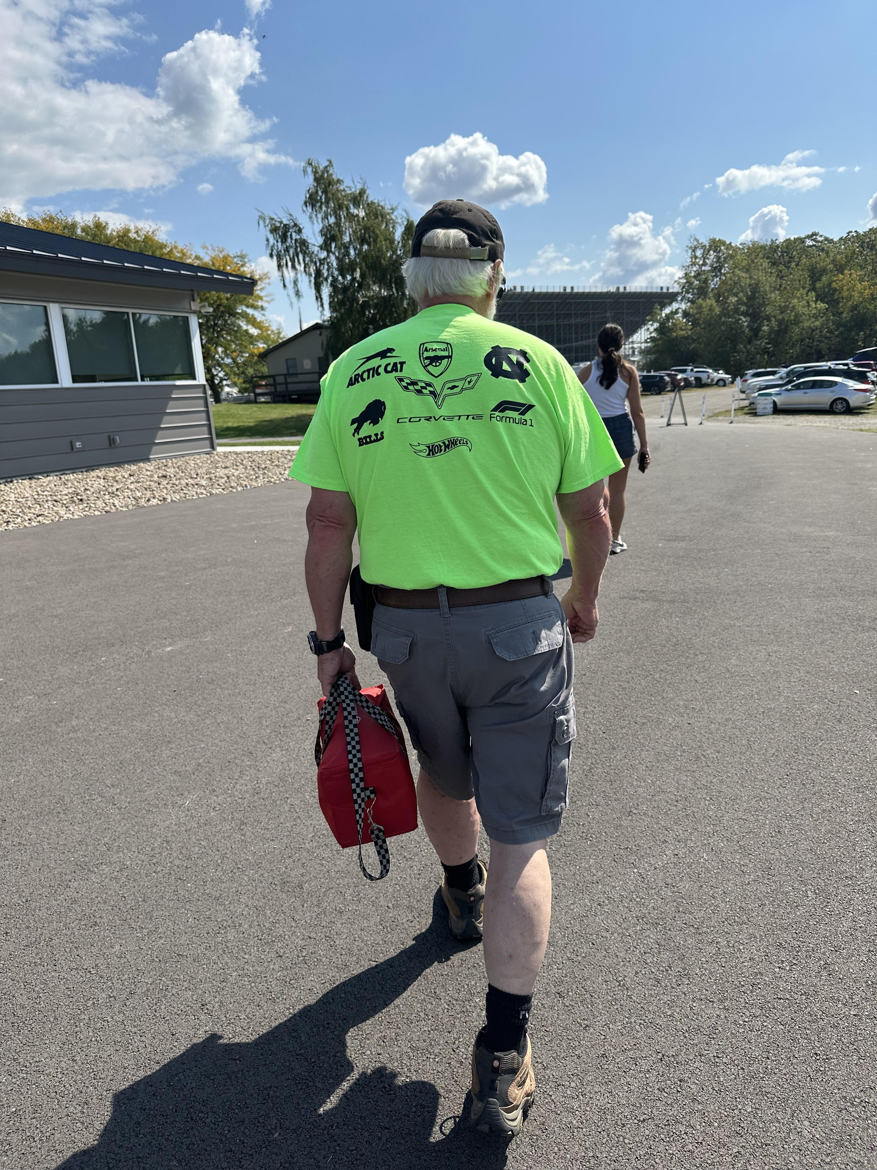 Heading to the track for the …