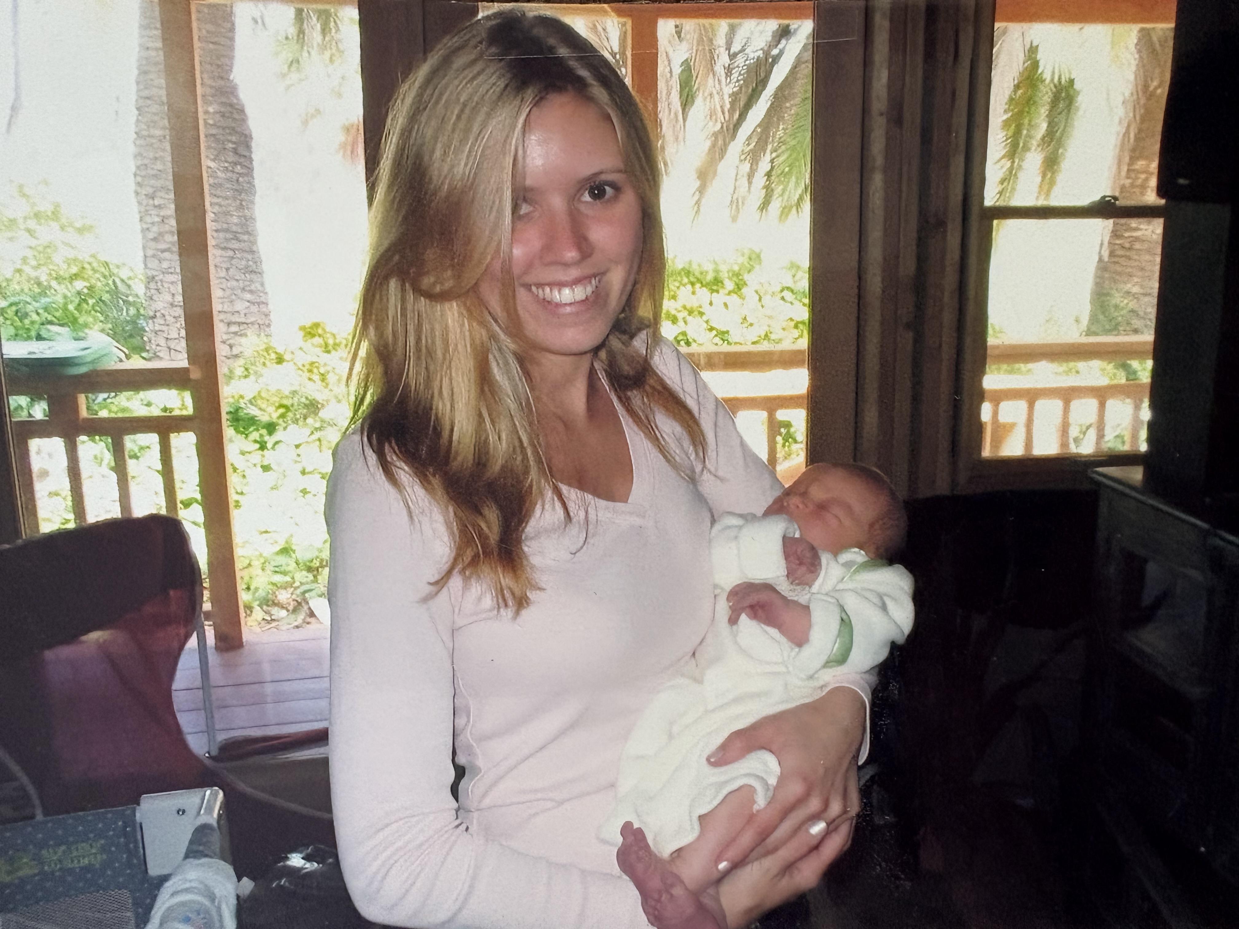 Holding her Godson Corbin.  S…