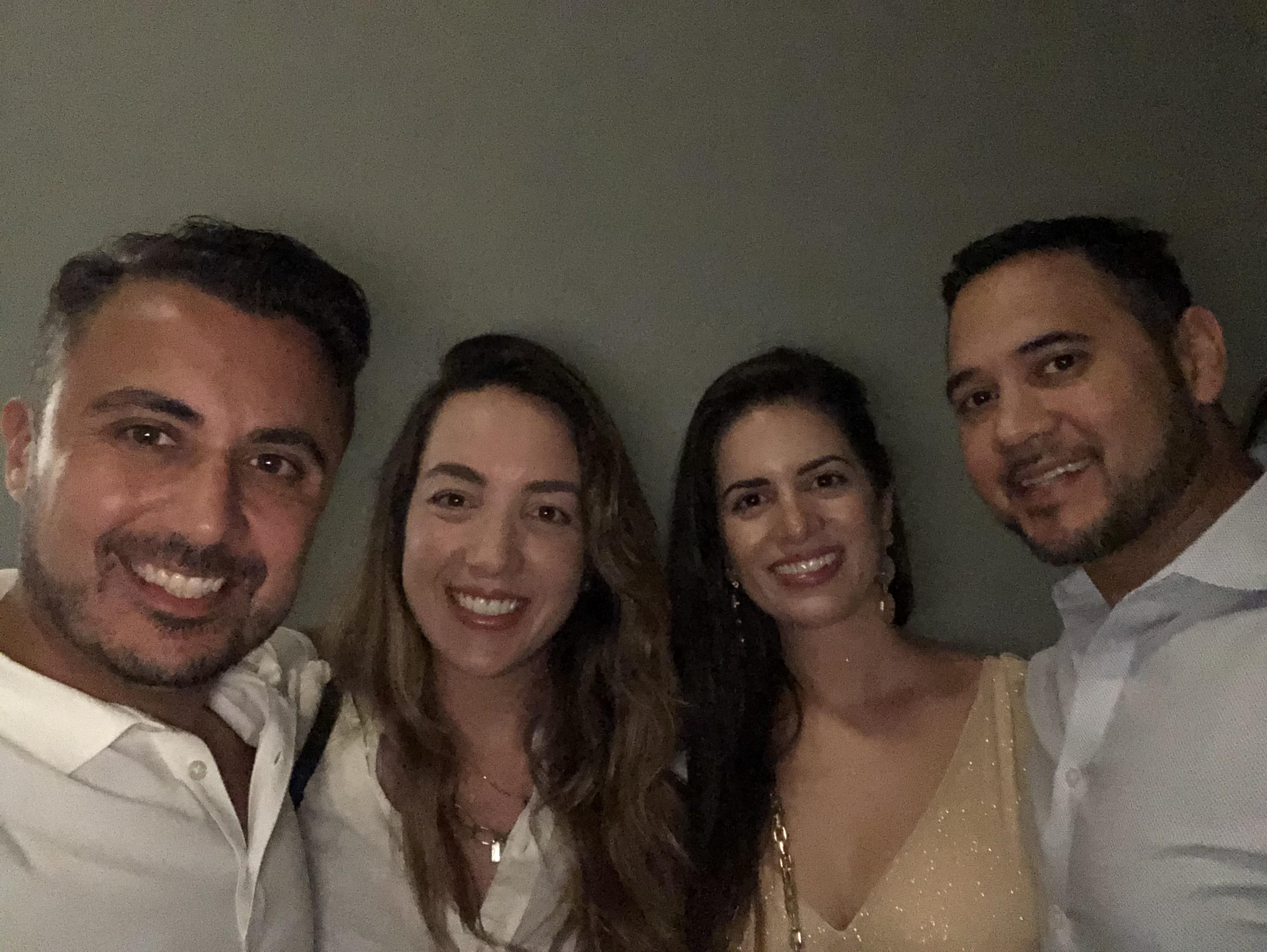 Victor and I on a double date