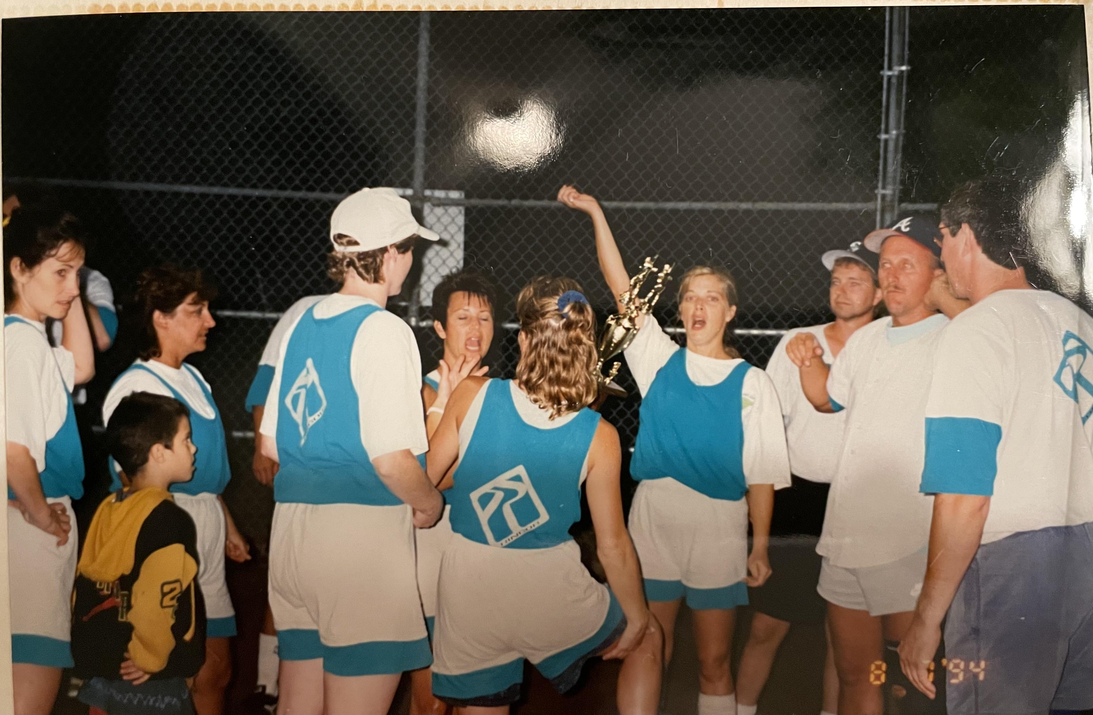 Lorinda leading the cheers ❤️