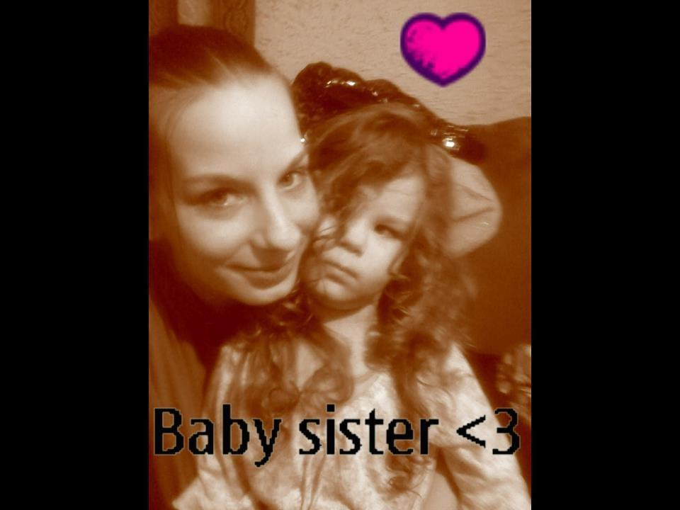 Jenn with her baby sister Kea…