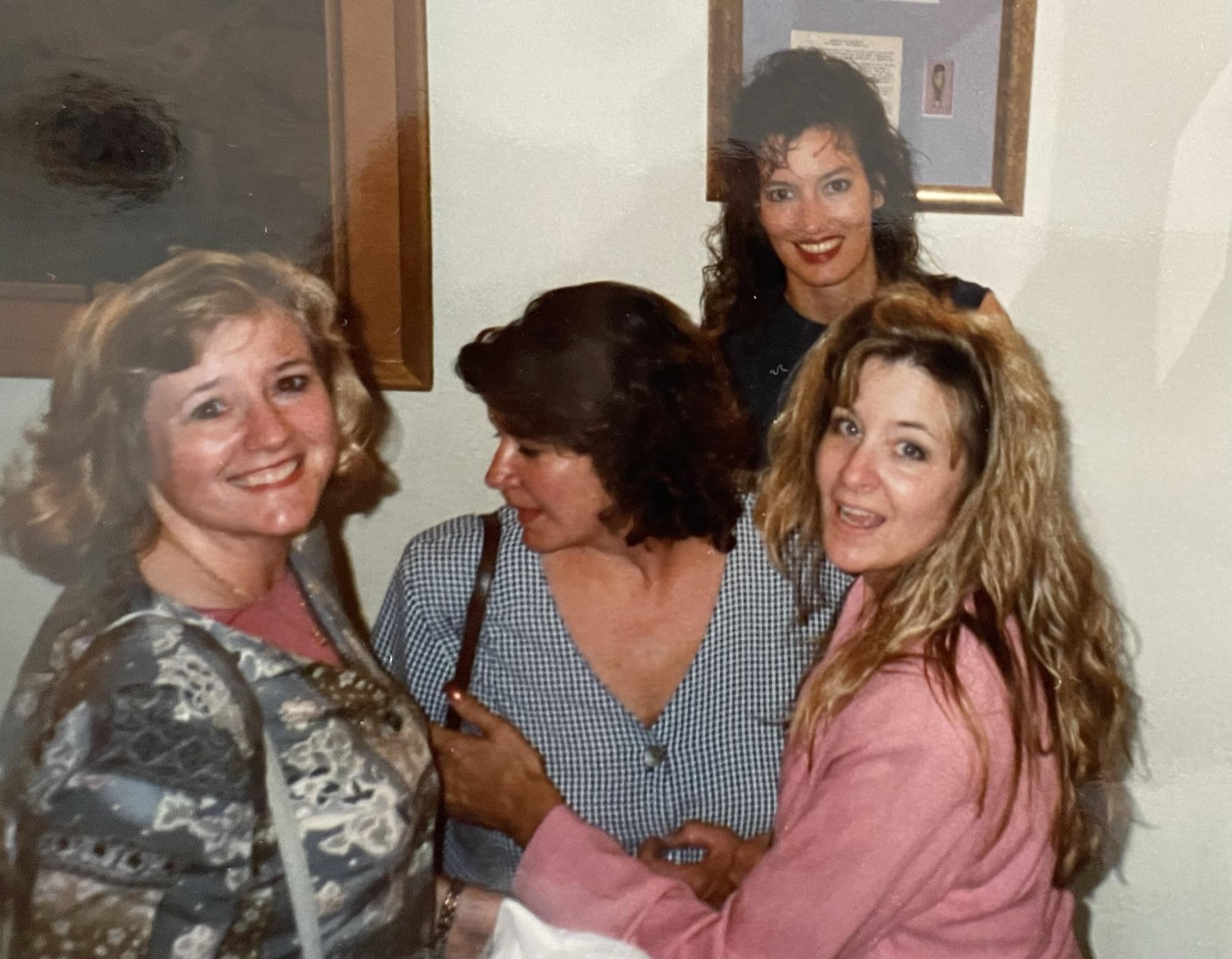 Maggie with Becky, Cathy &amp…