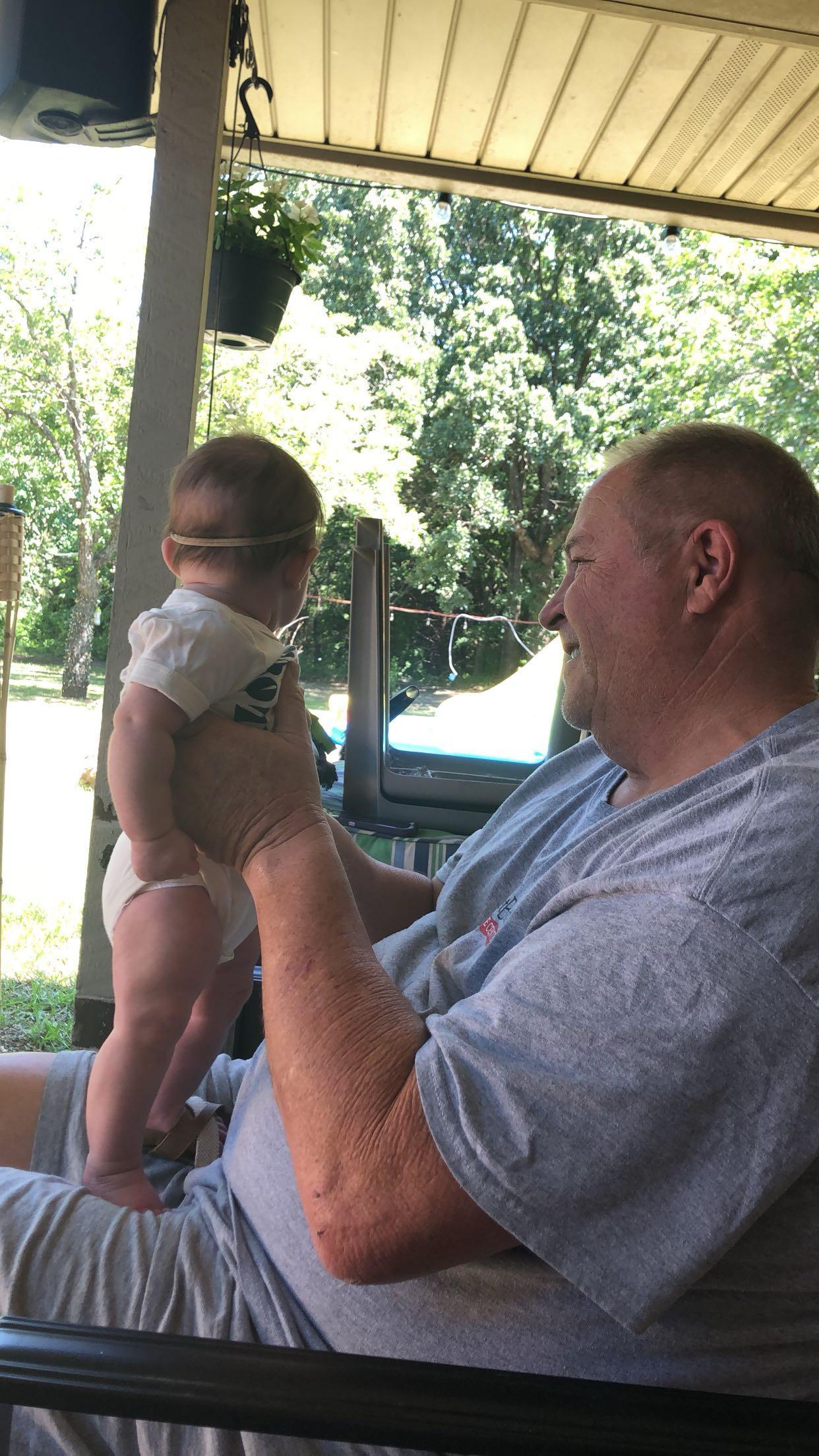 Oaklee and dad