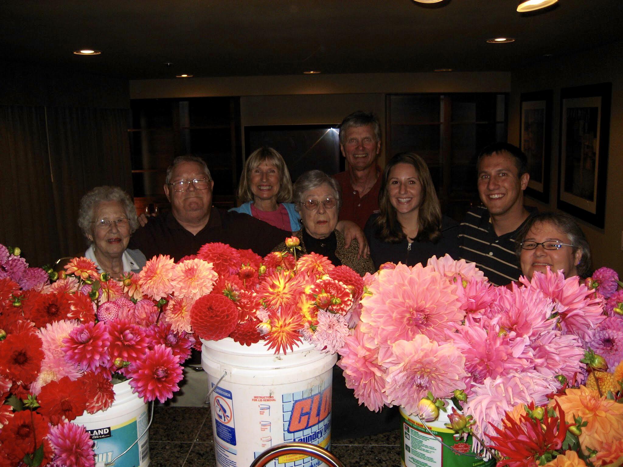 With family at Andrea and Eva…