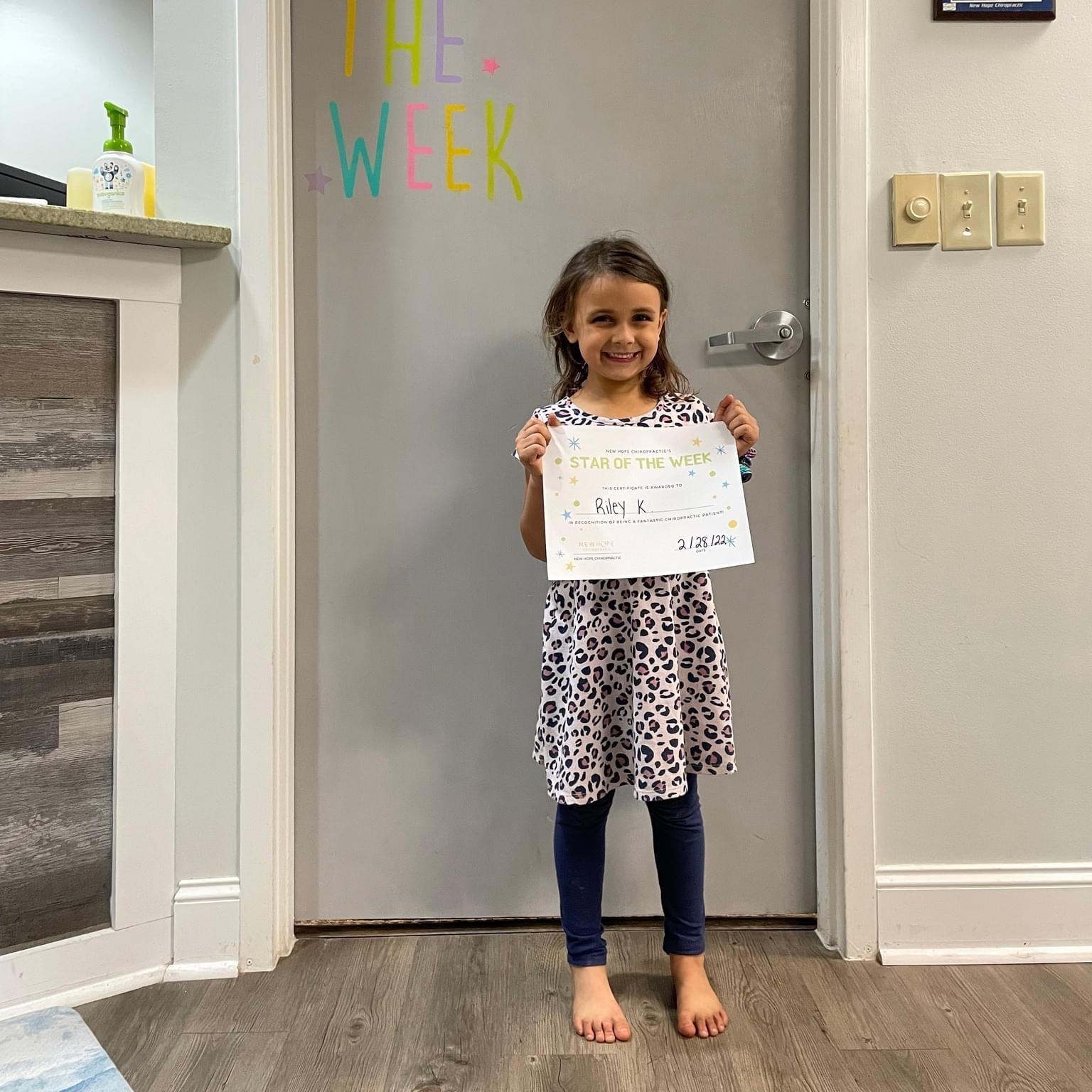 Patient of the Week for her a…