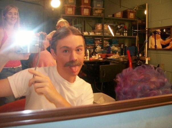 Working her make-up magic! Oh…