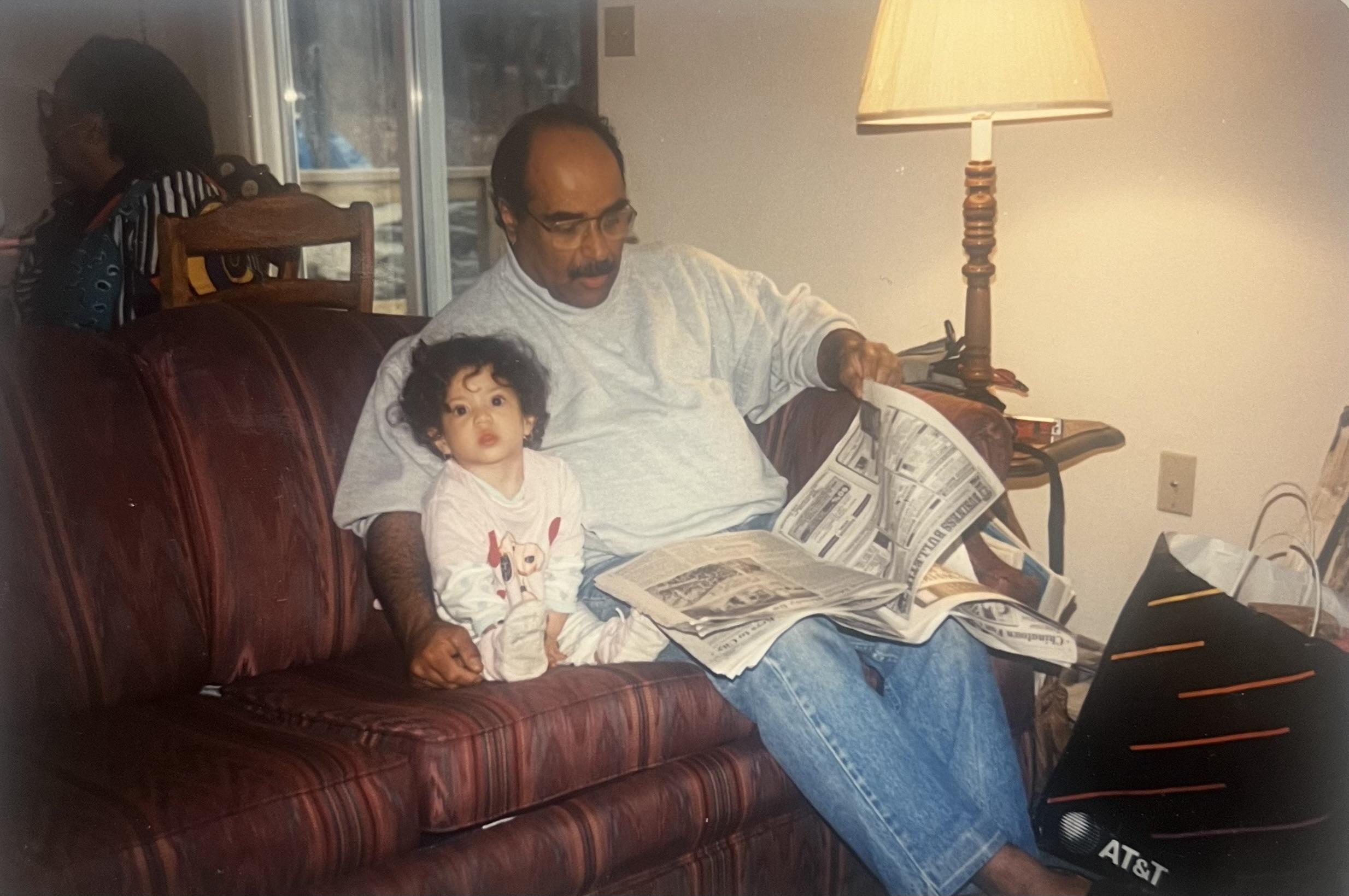 Sitting with my uncle