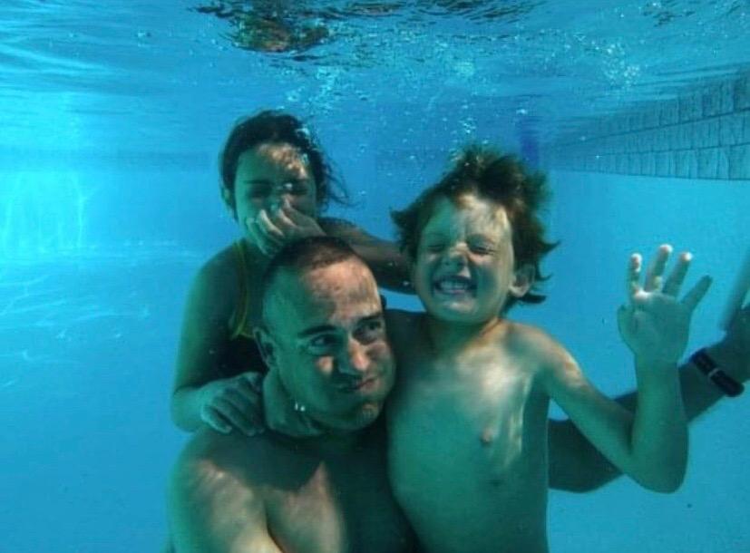 Nathan and Madyson swimming a…