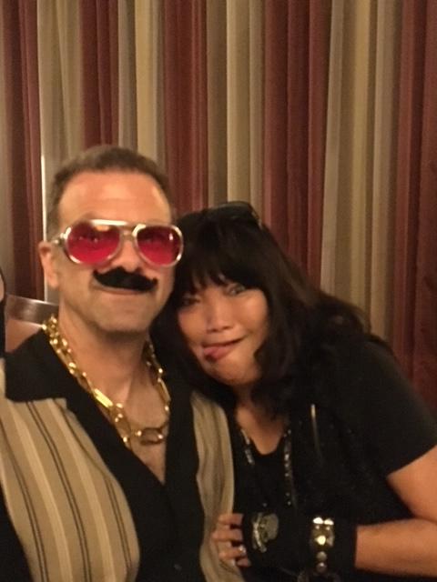 Steve and Chris at an 80's th…