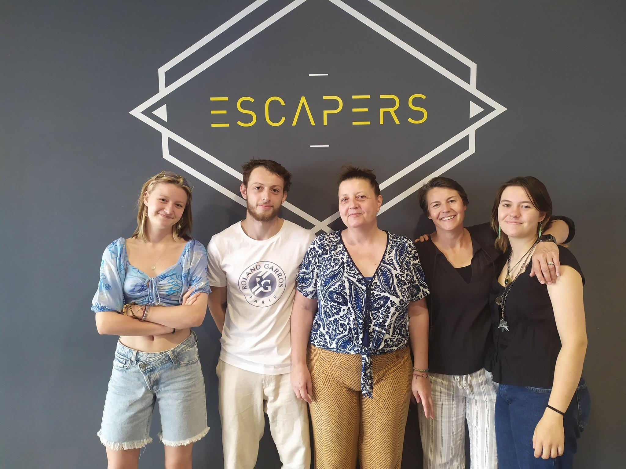A la sortie de l'escape 