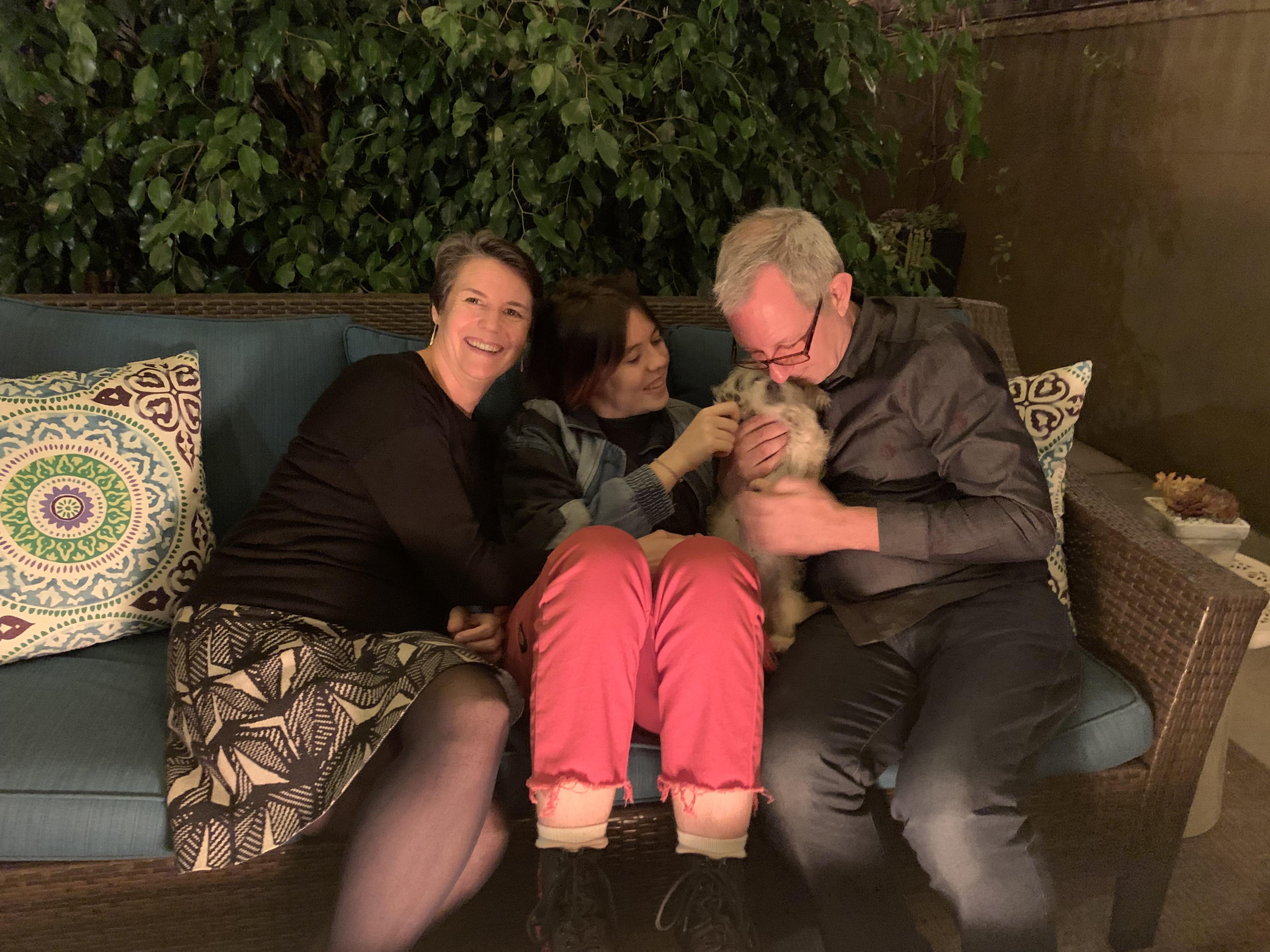 The Hervas fam giving our Pup…