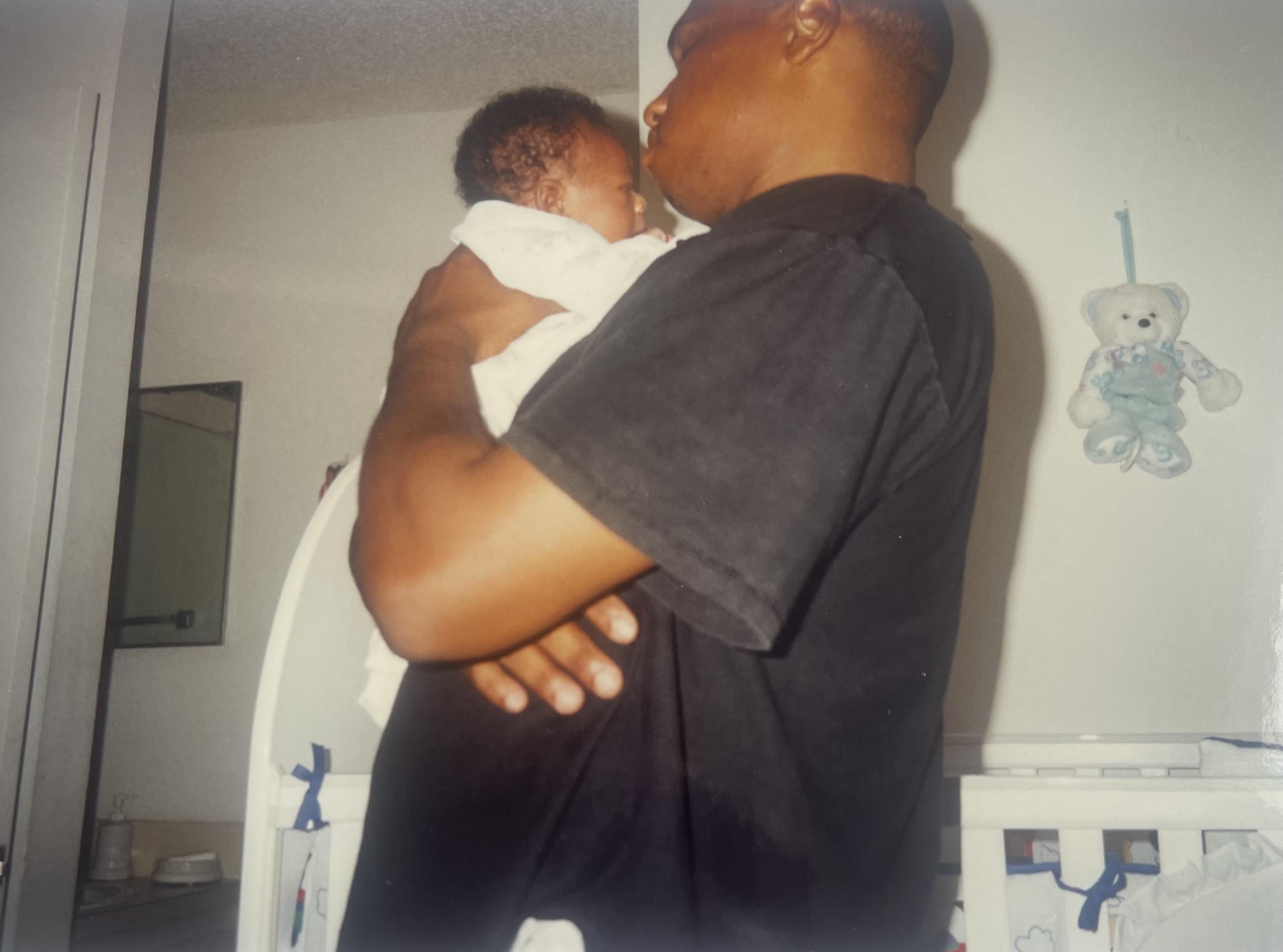 Greg meeting his Godson