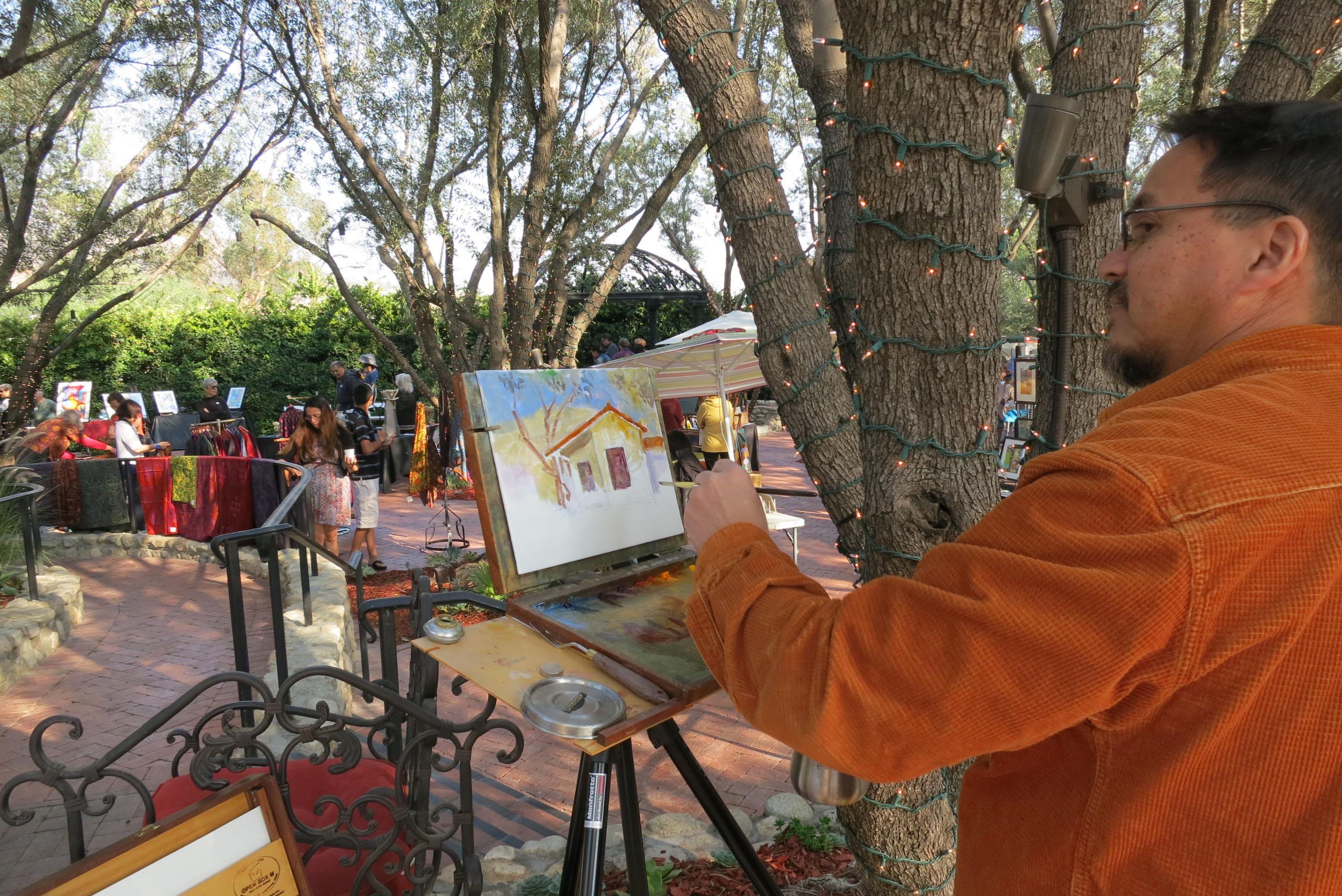Jens painting at the Padua Hi…