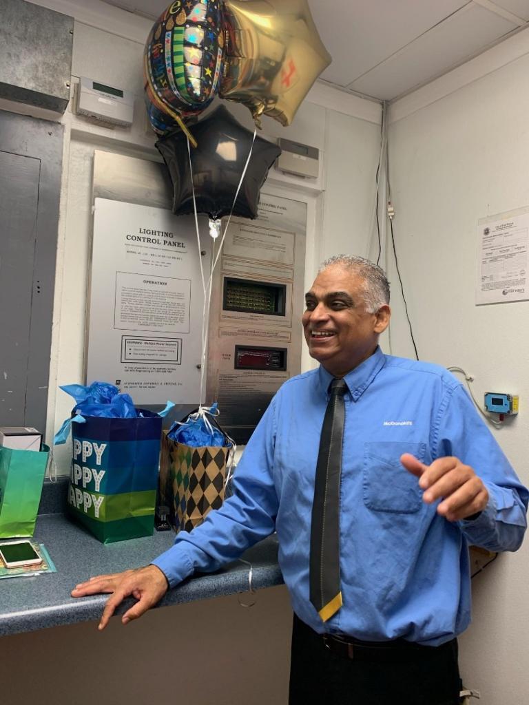 Frank on April 9th at work af…