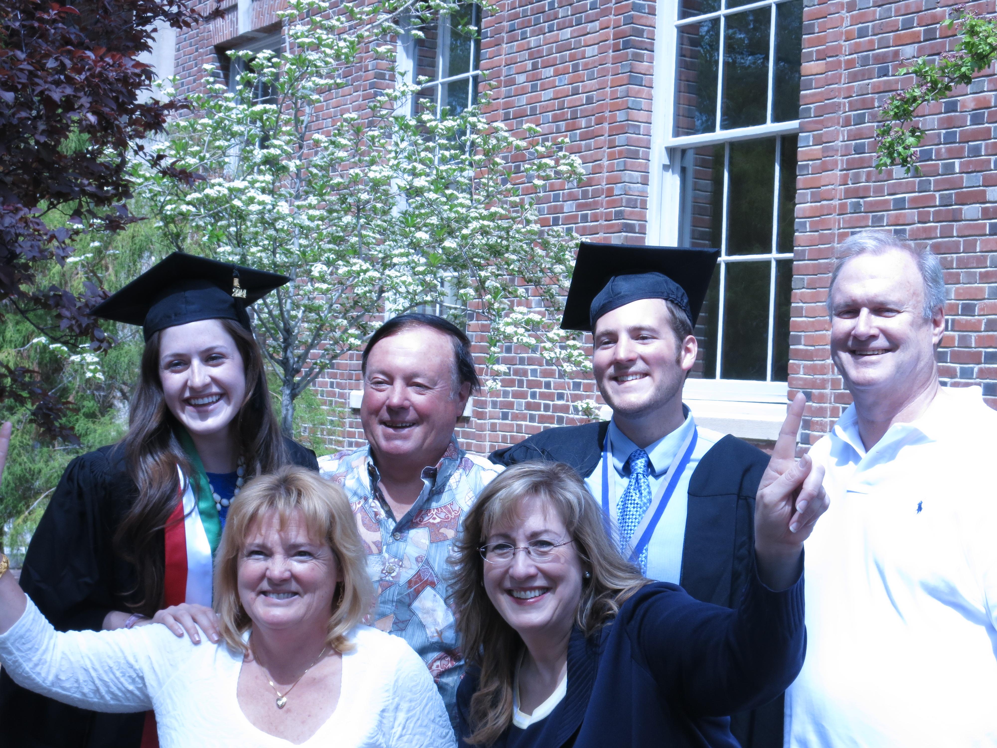 Our guys at graduation in 2014