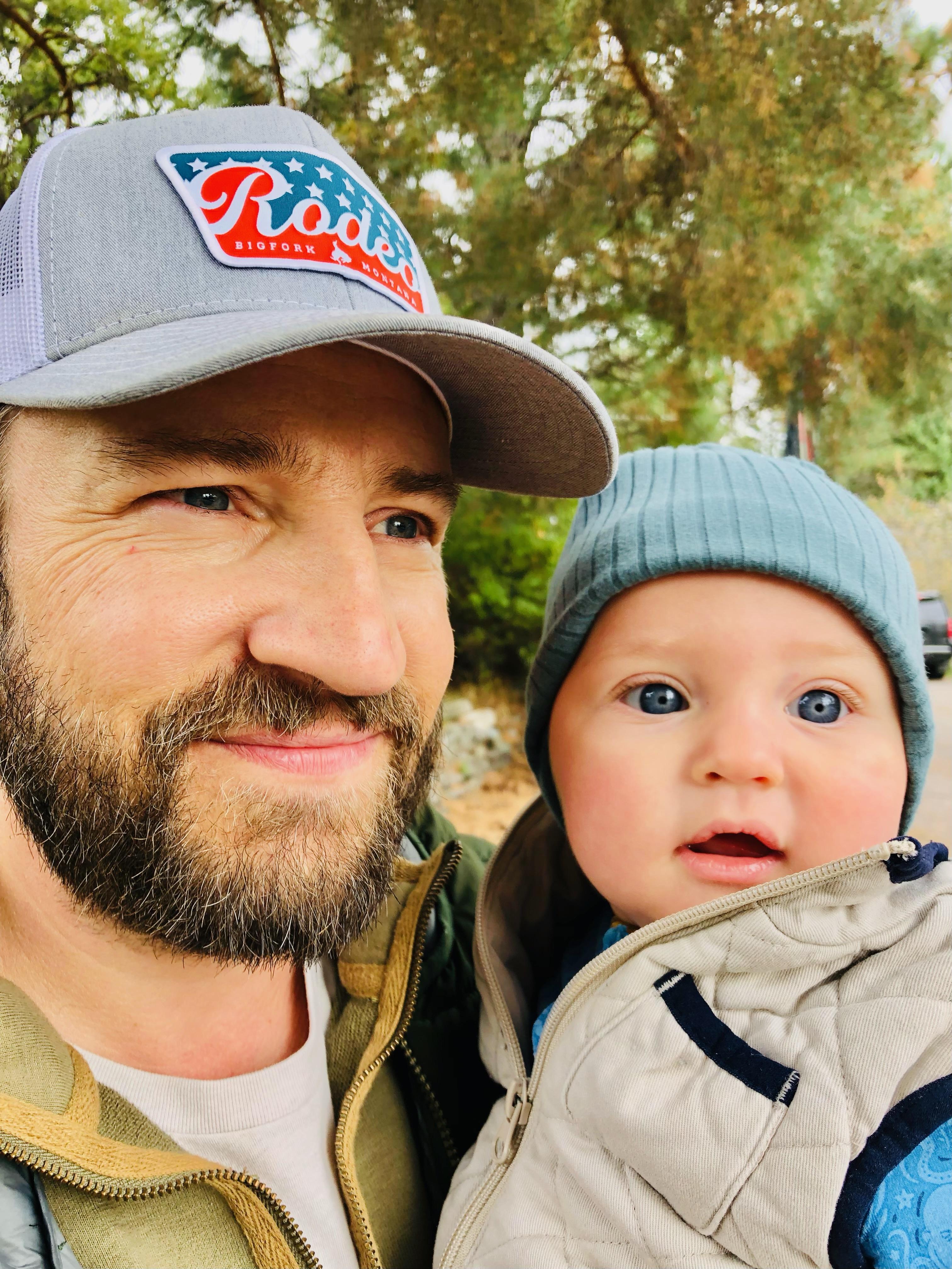 David with his son
