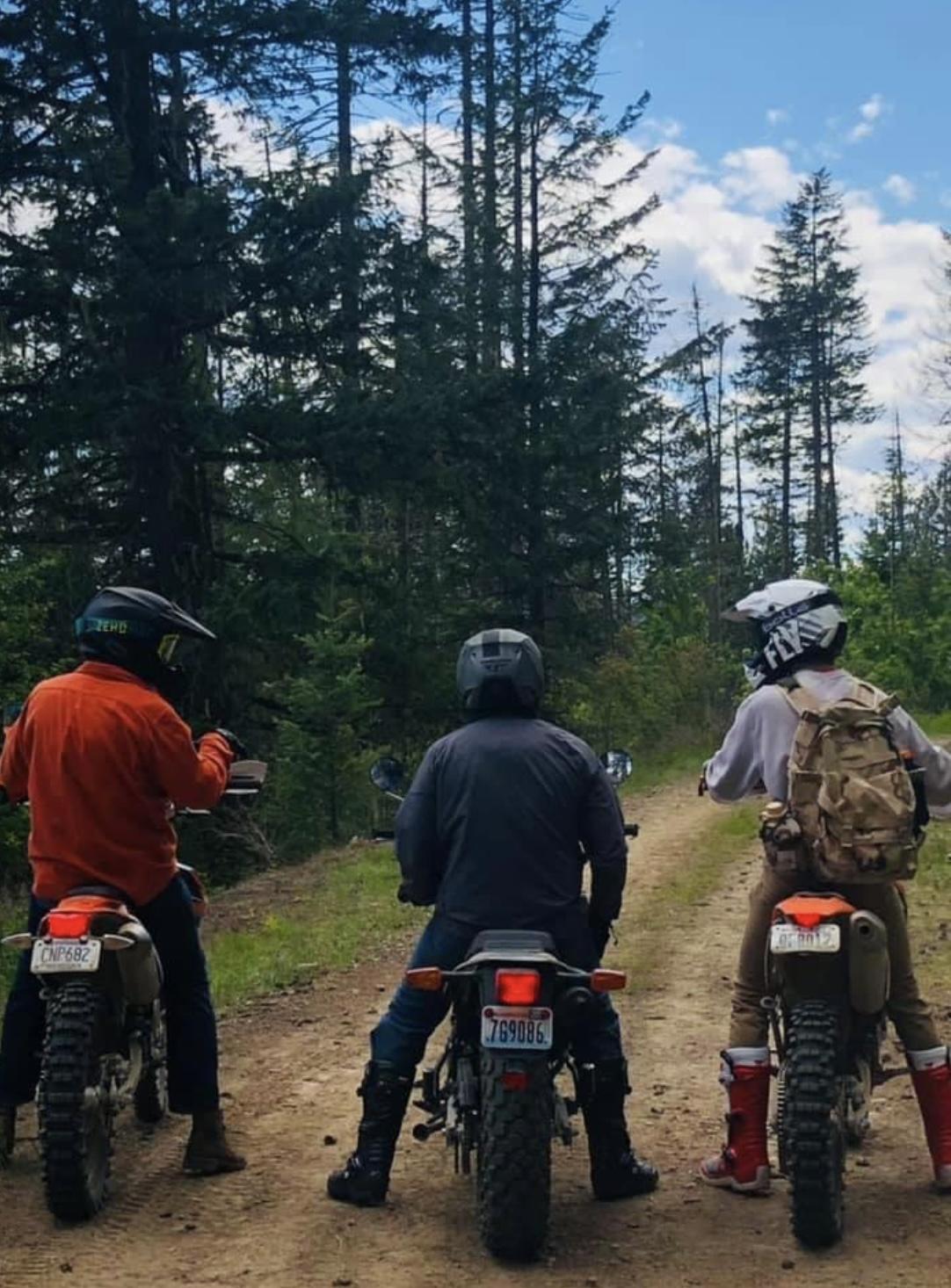 Dirt biking at Priest Lake