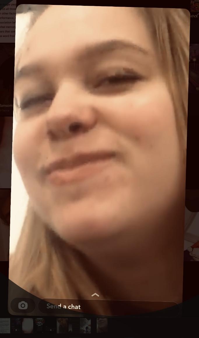 I caught her laughing at me b…