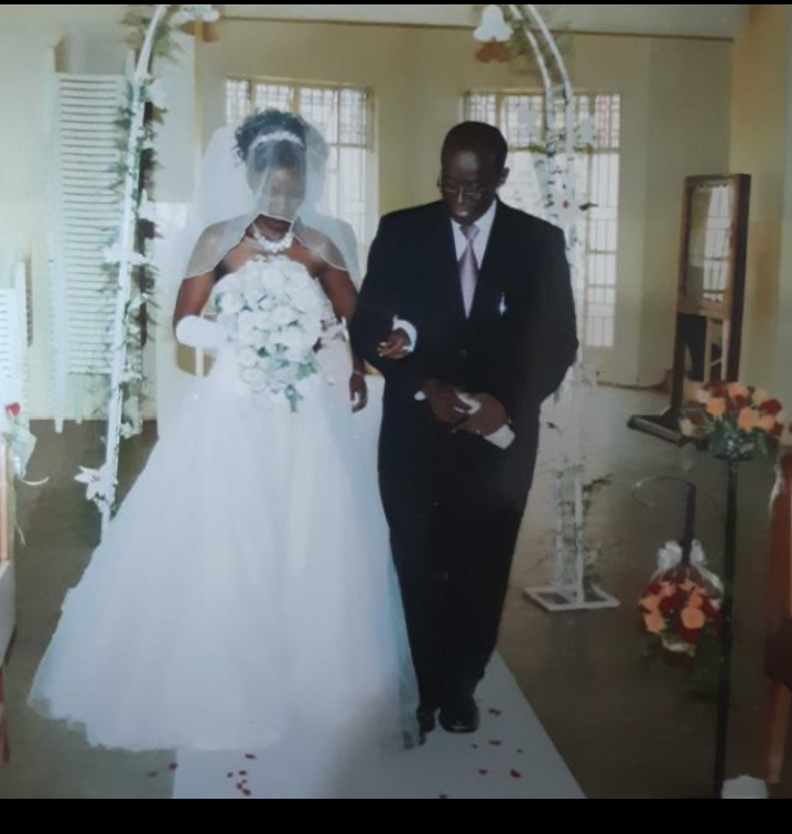 Walking Angela down the aisle…