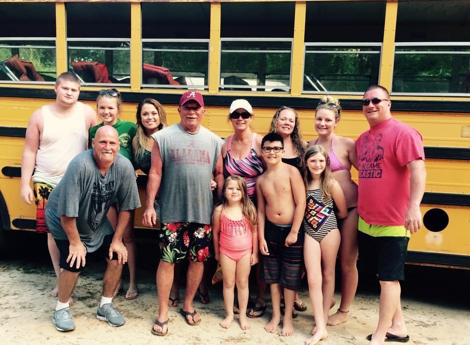 Tubing trip with family