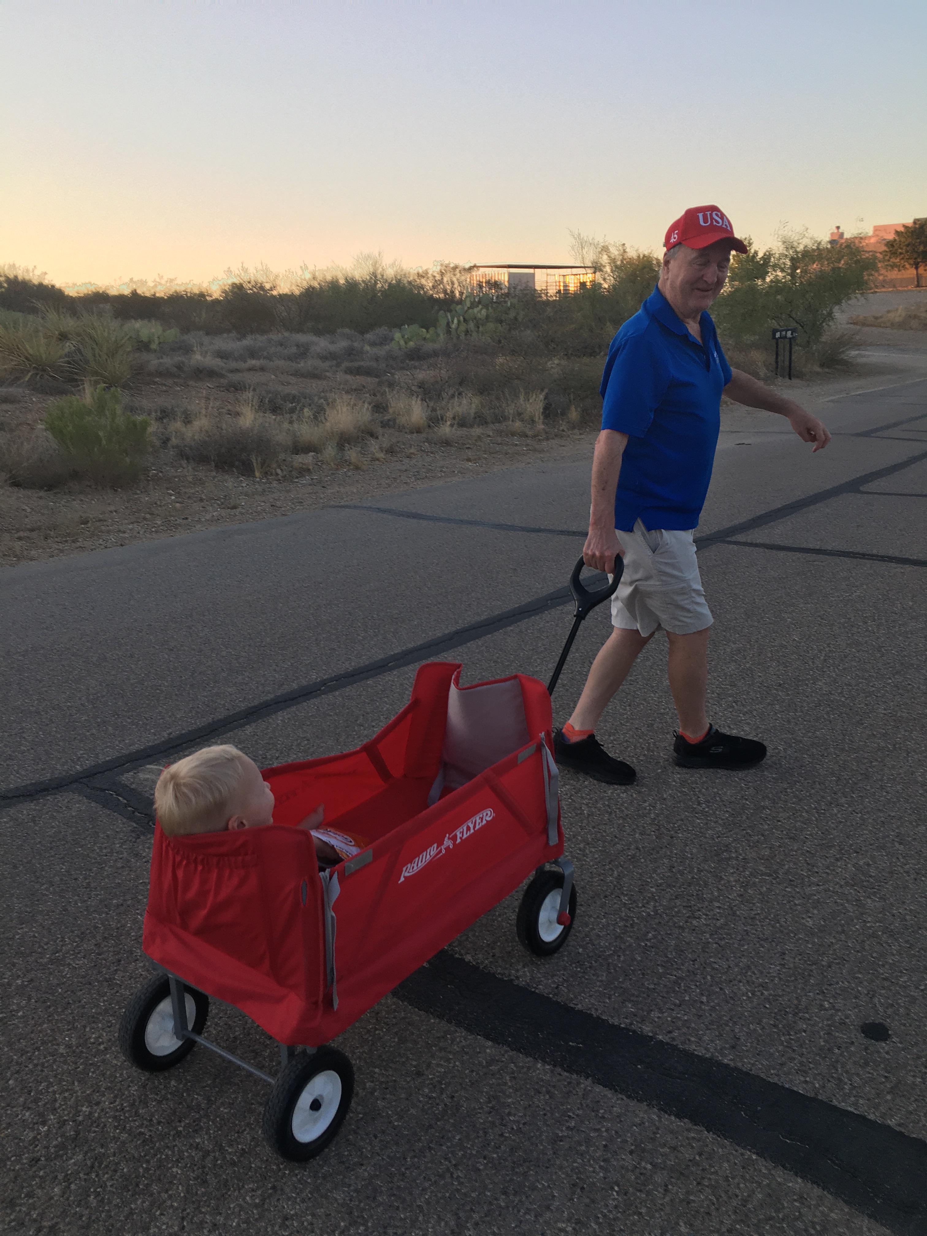 Great grandson DJ gave Bill a…
