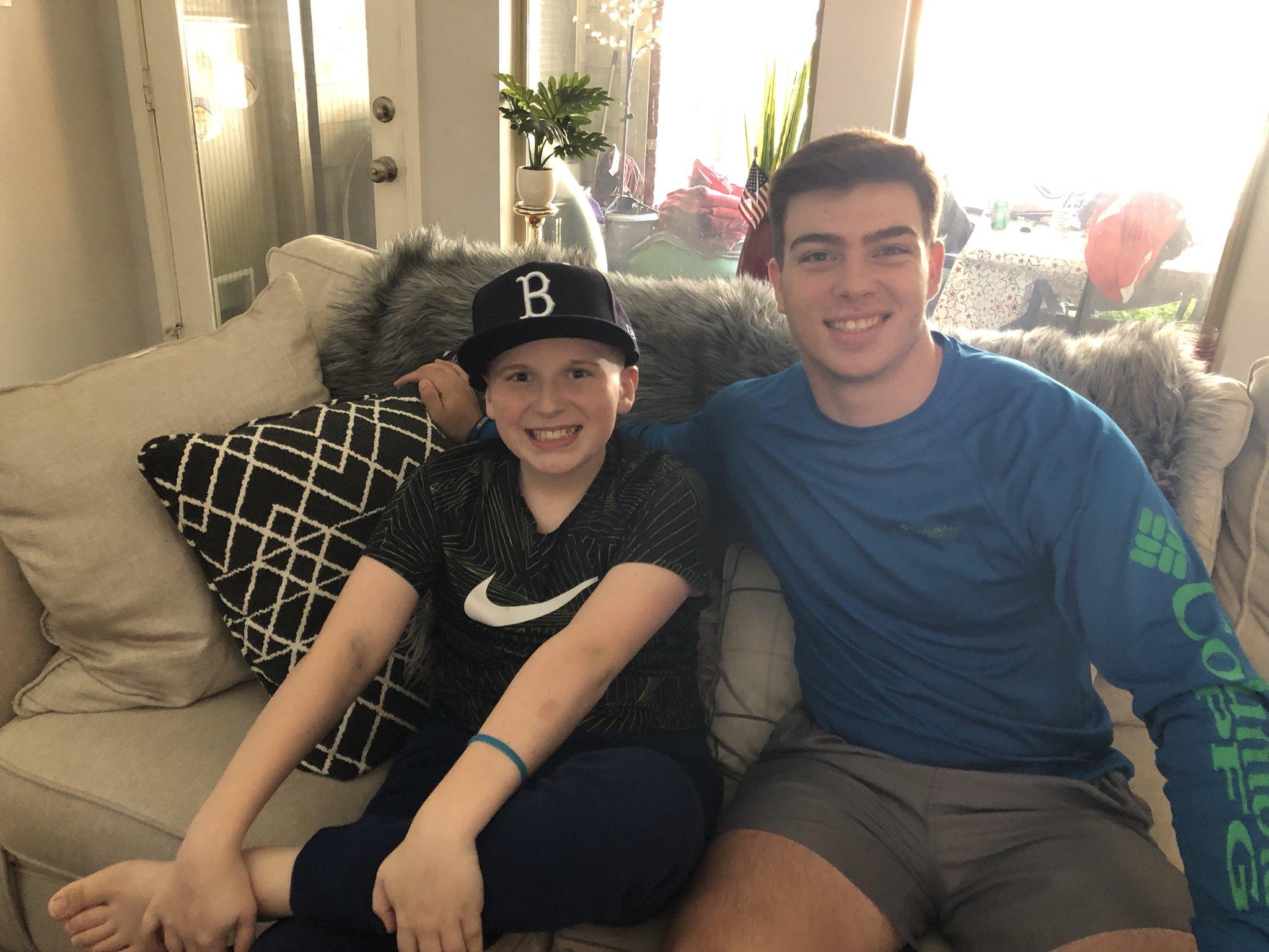 Corbin and my son Ethan