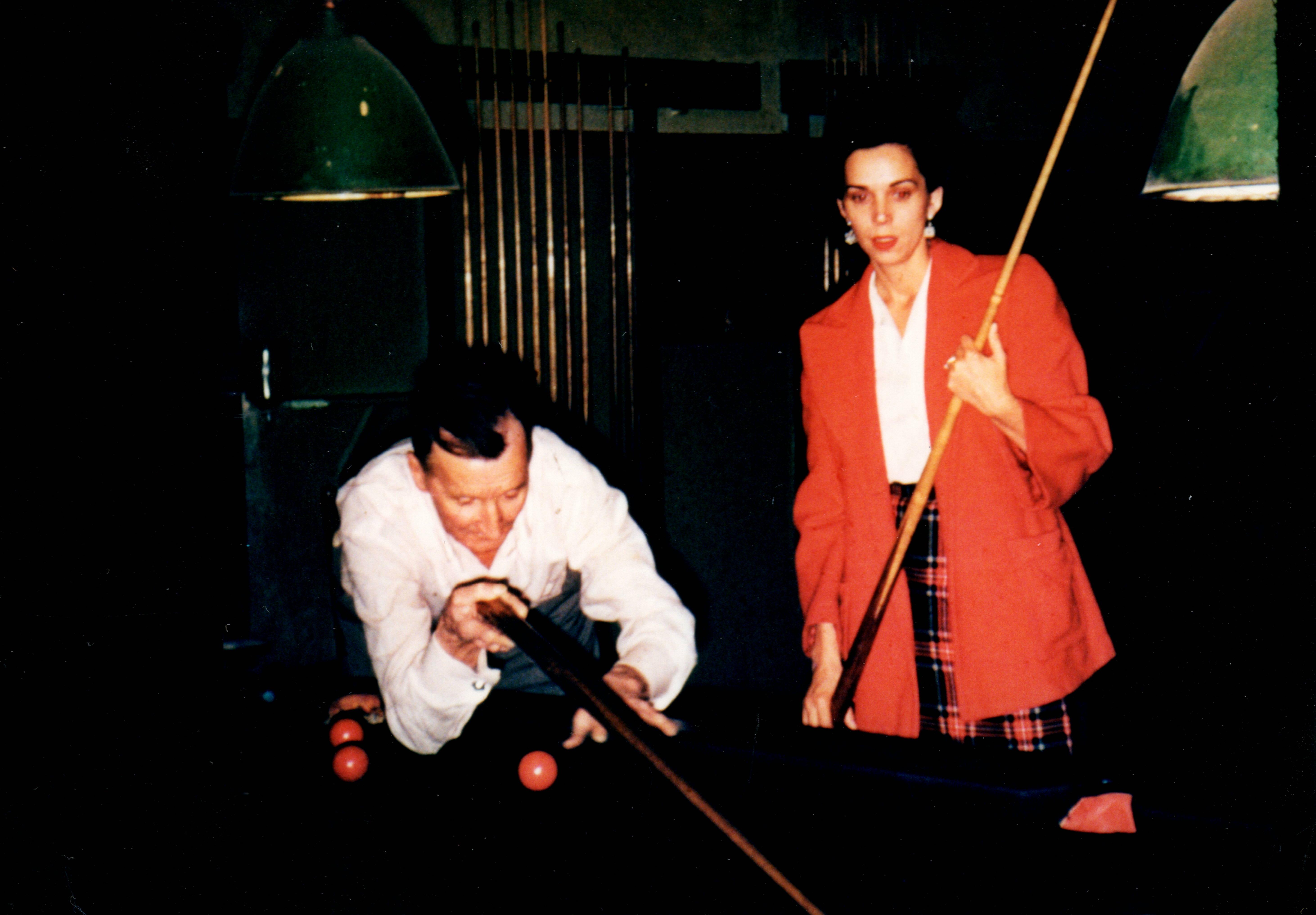 Young Mary at a pool hall ❤️