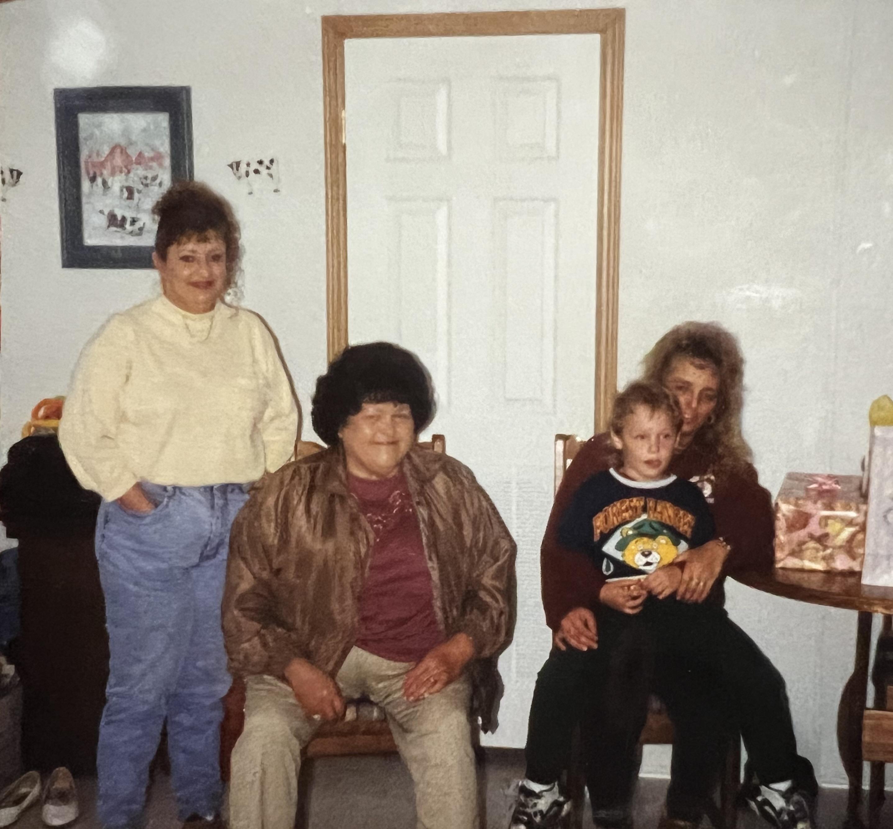 Melissa with Dora (mother), R…