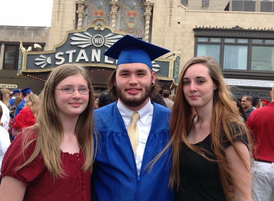 Graduation day. Zach, Lily, K…