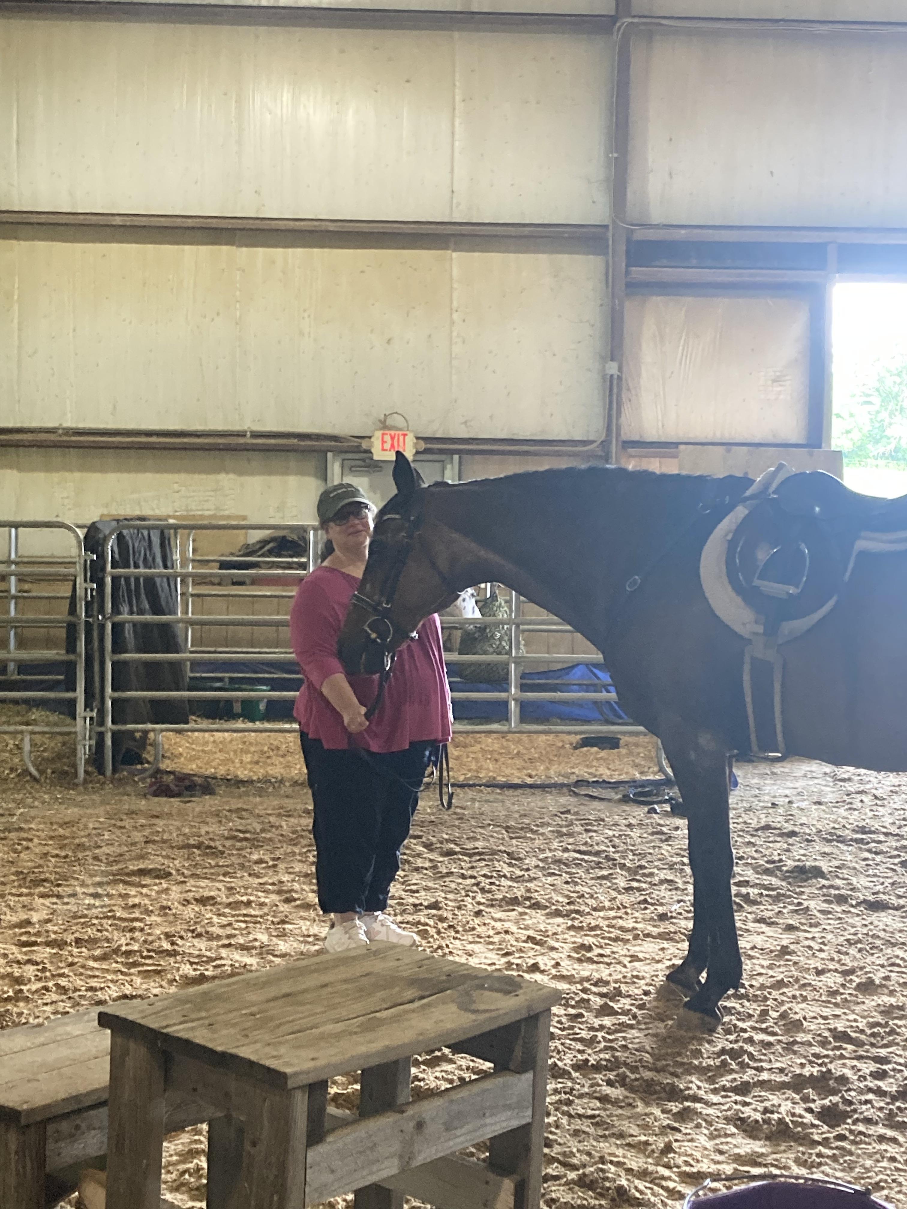 Lisa at Line It Up farm, home…
