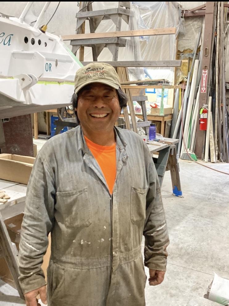 Joel at work at Haven Boatwor…