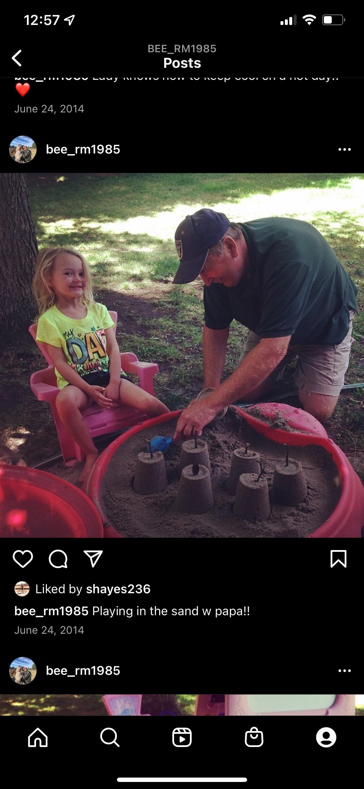 playing in the sand box