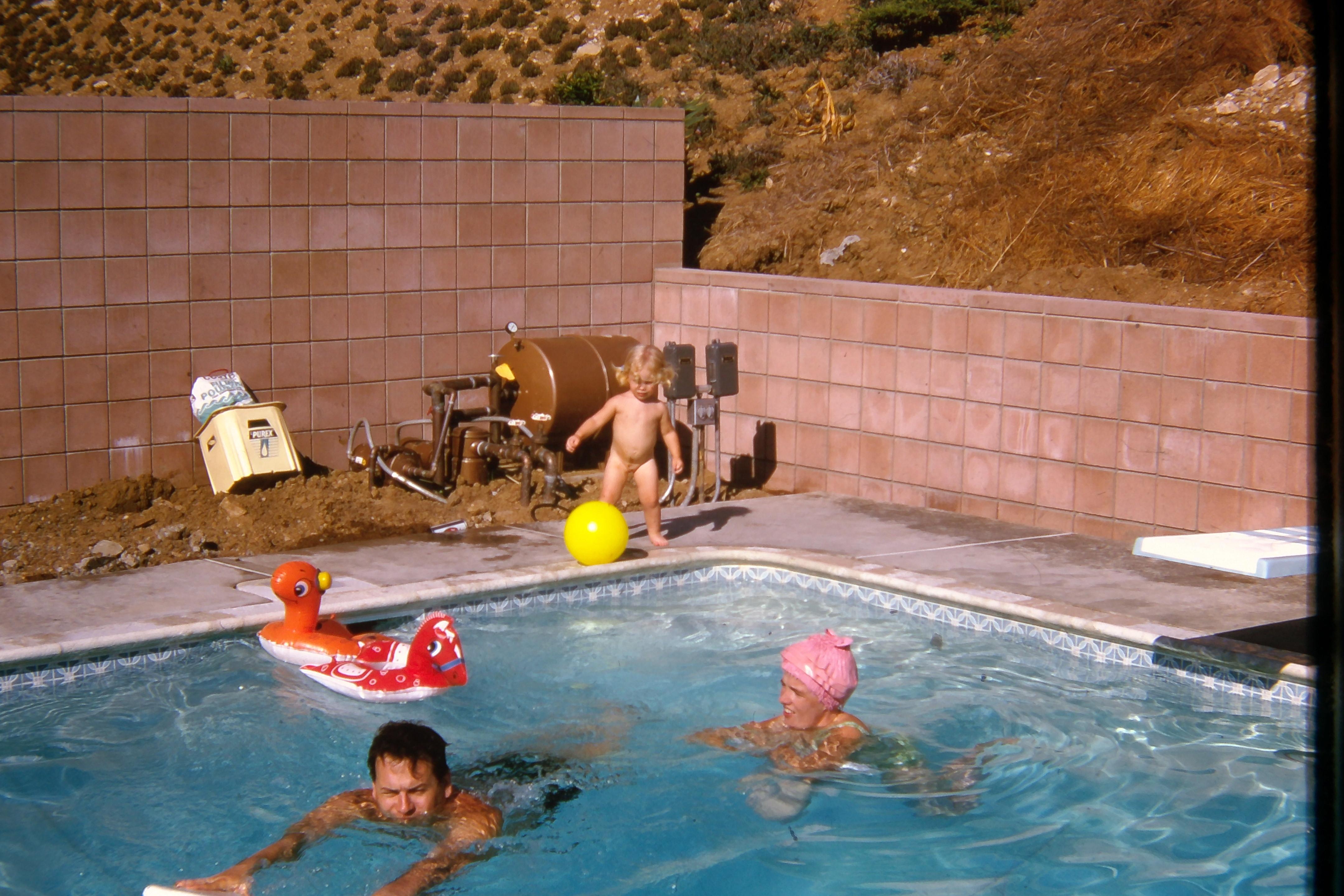 John and Sylvia in their back…