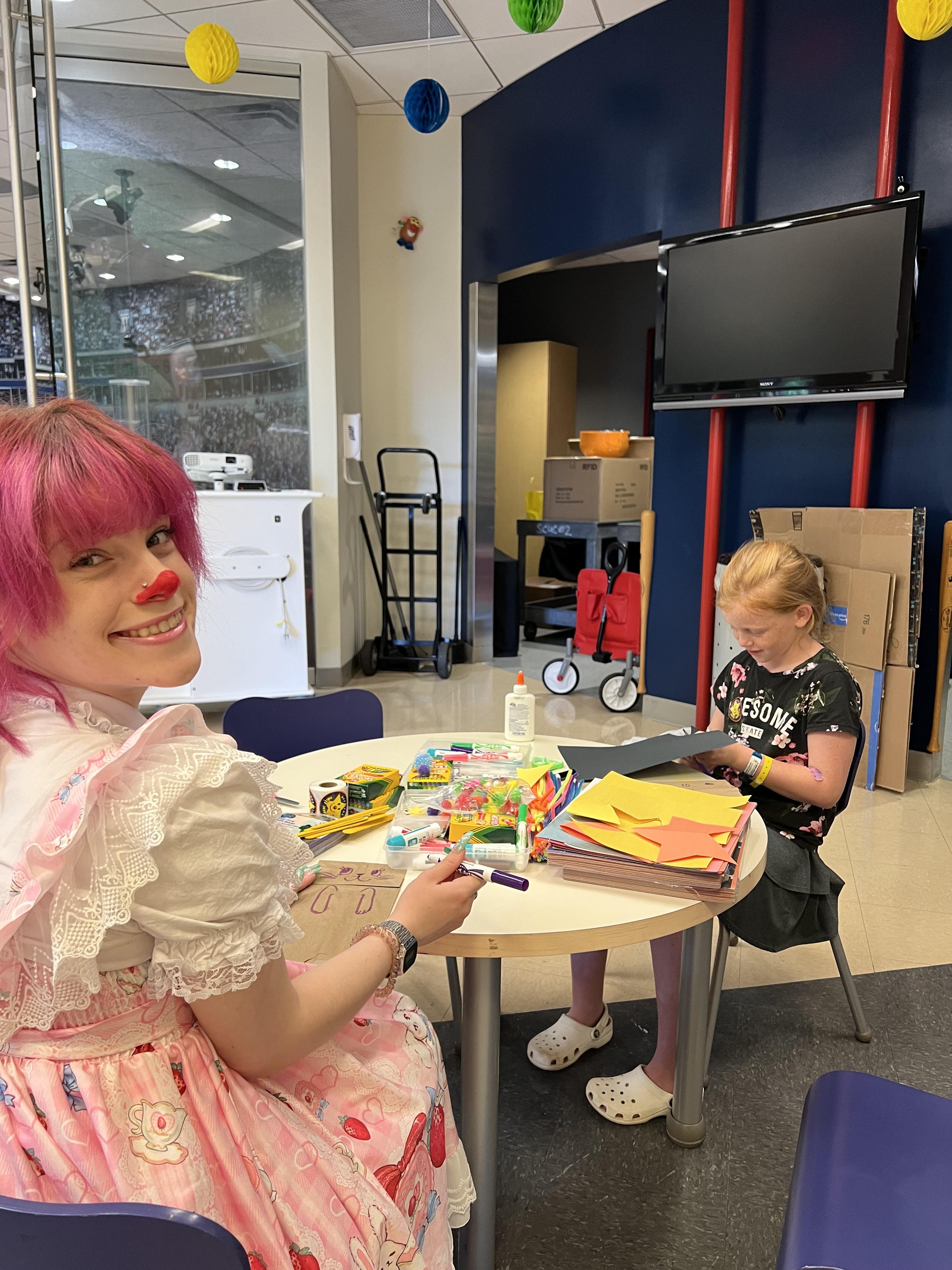 Natalie (Dizzy) volunteering …