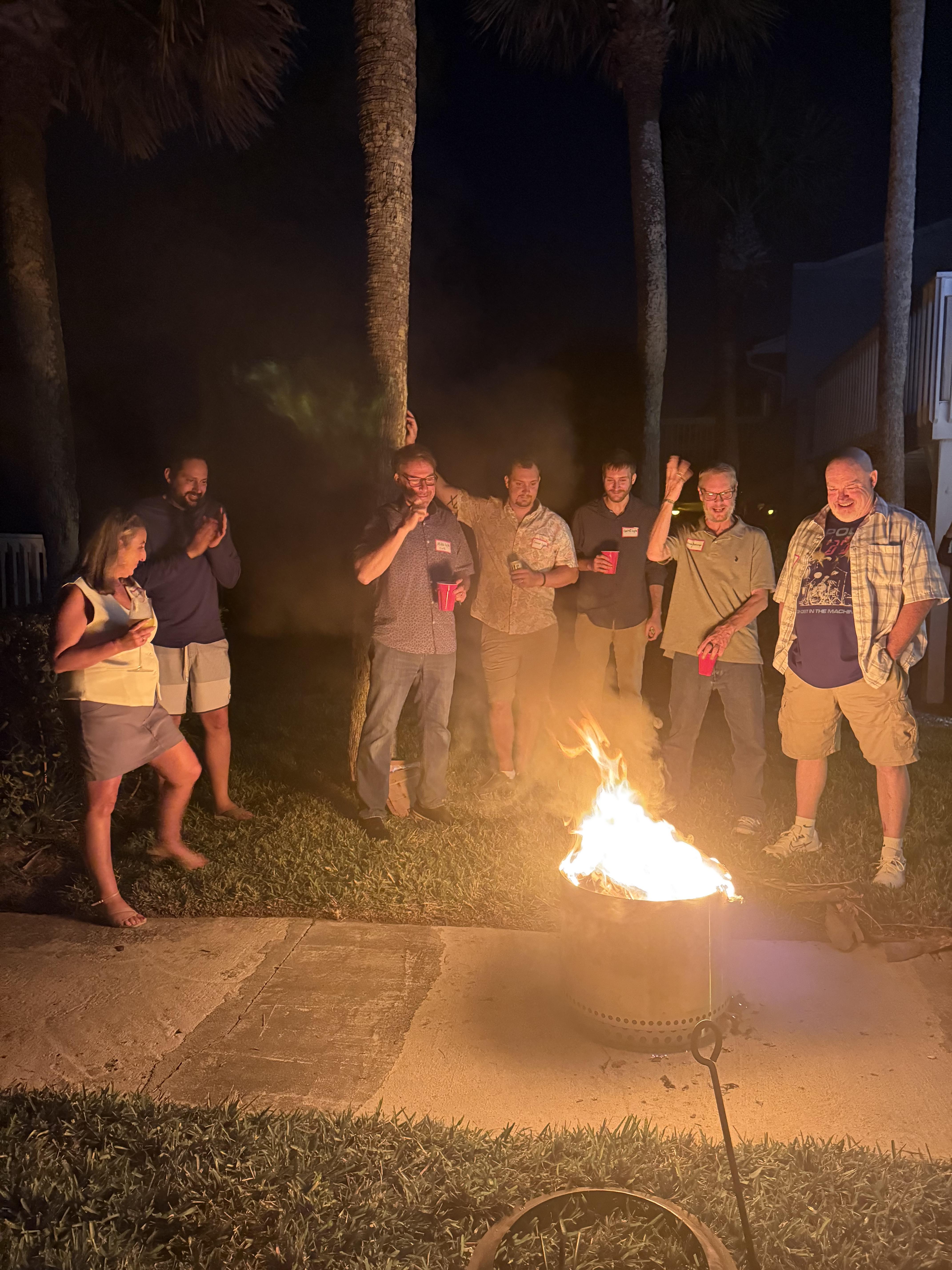 The burning of the messages t…