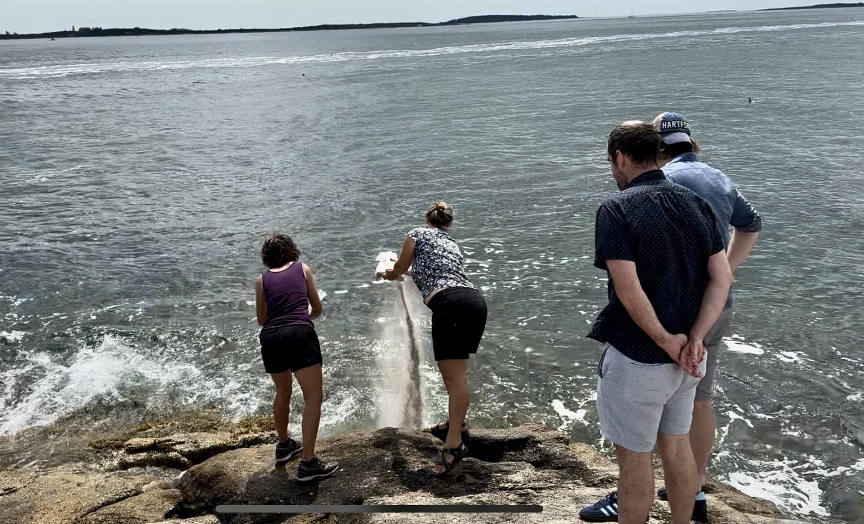 Eli’s final dip in the sea. S…