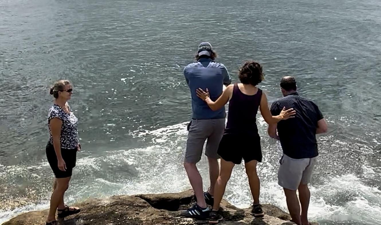 Eli’s final dip in the sea. S…